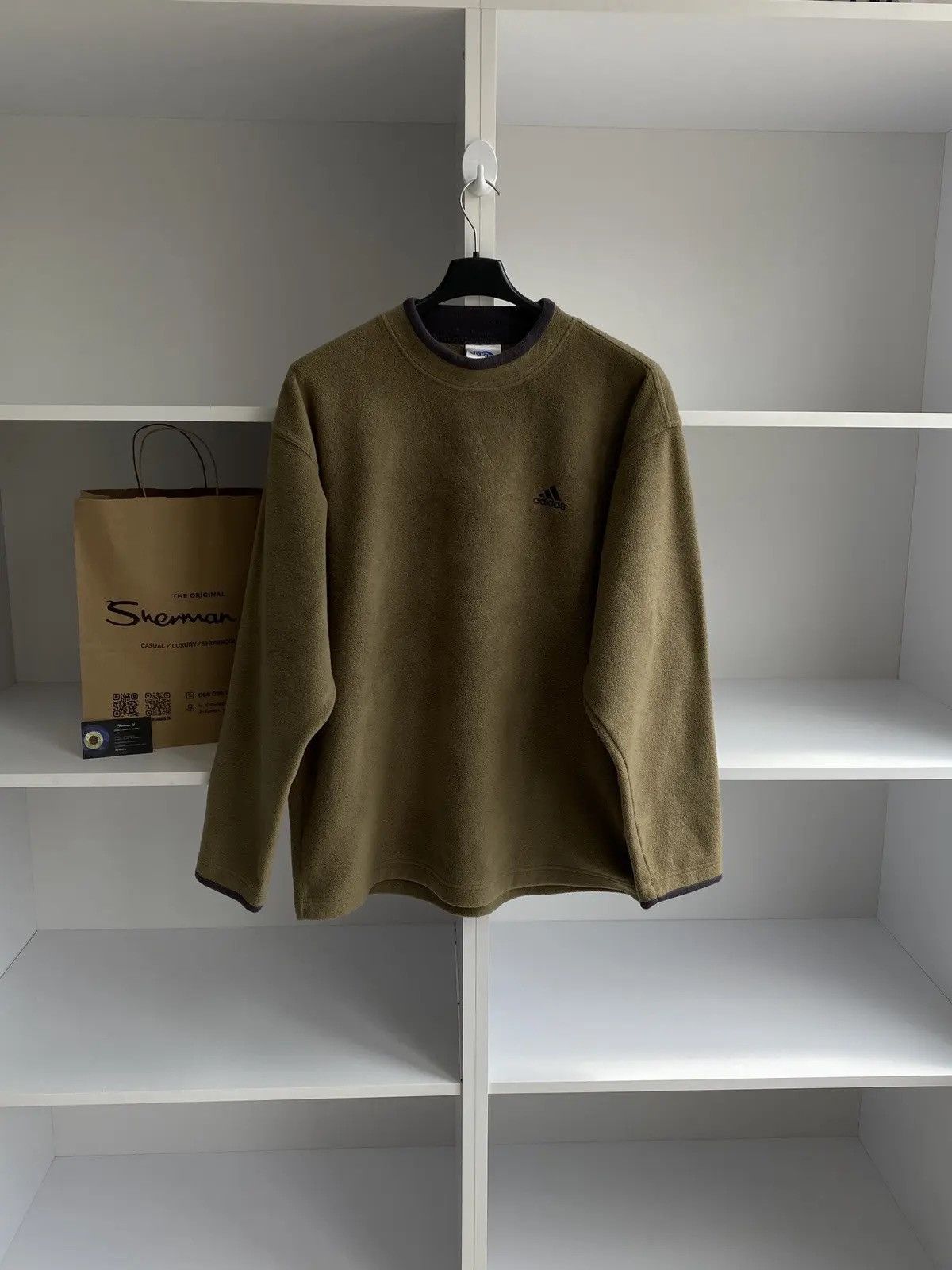 Adidas × Vintage Vintage Adidas Fleece sweatshirt Size US L / EU 52-54 / 3 - 2 Thumbnail