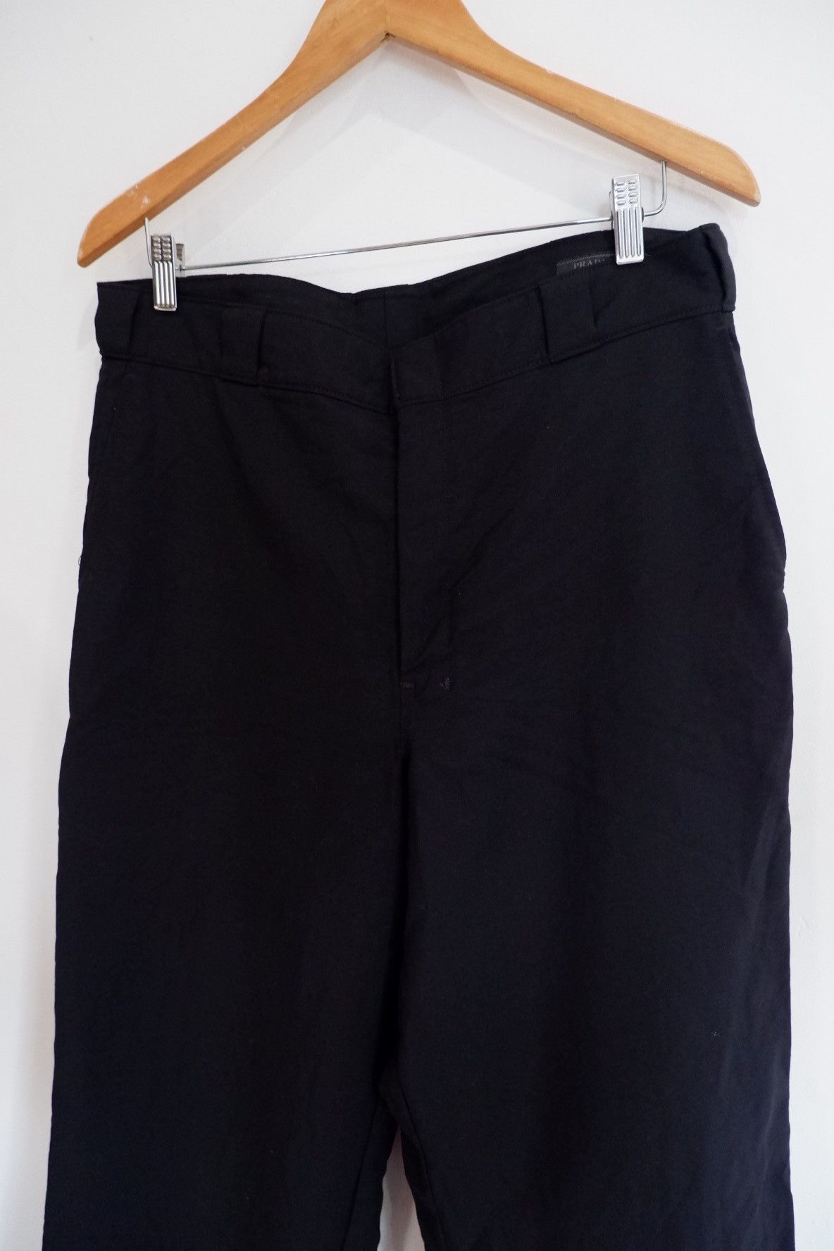 Prada 2022- Prada by Raf Simons Triangle Patch Wool Pants Size US 34 / EU 50 - 5 Thumbnail
