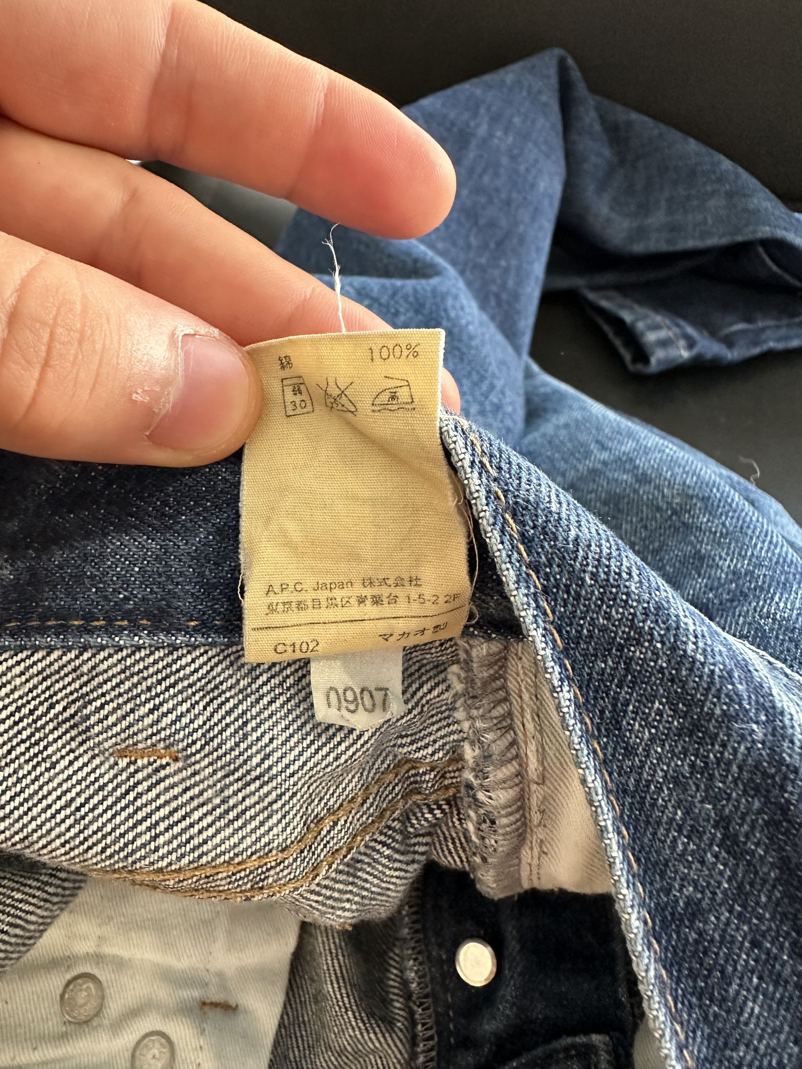 A.P.C. A.P.C. Navy Blue Denim Jeans 29 Size 29" - 5 Thumbnail
