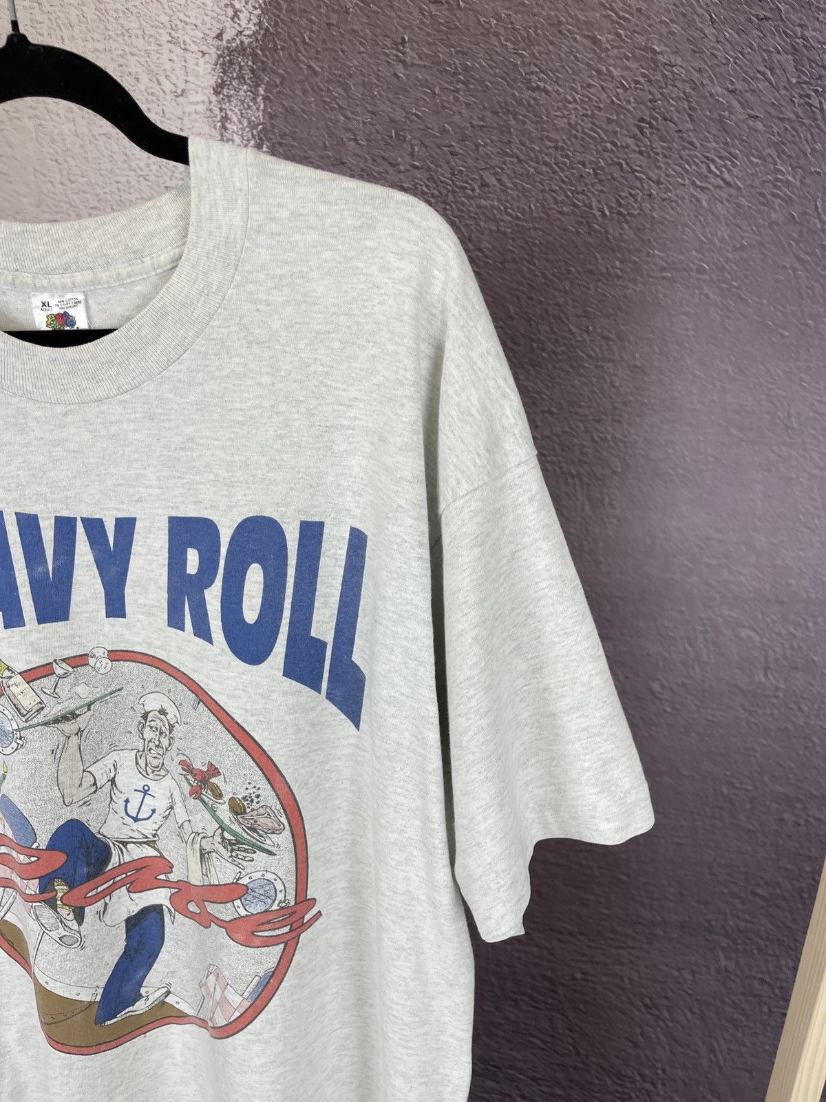 Fruit Of The Loom FOTL heavy roll liberty ship john w. brown made in USA tee Size US XL / EU 56 / 4 - 6 Thumbnail