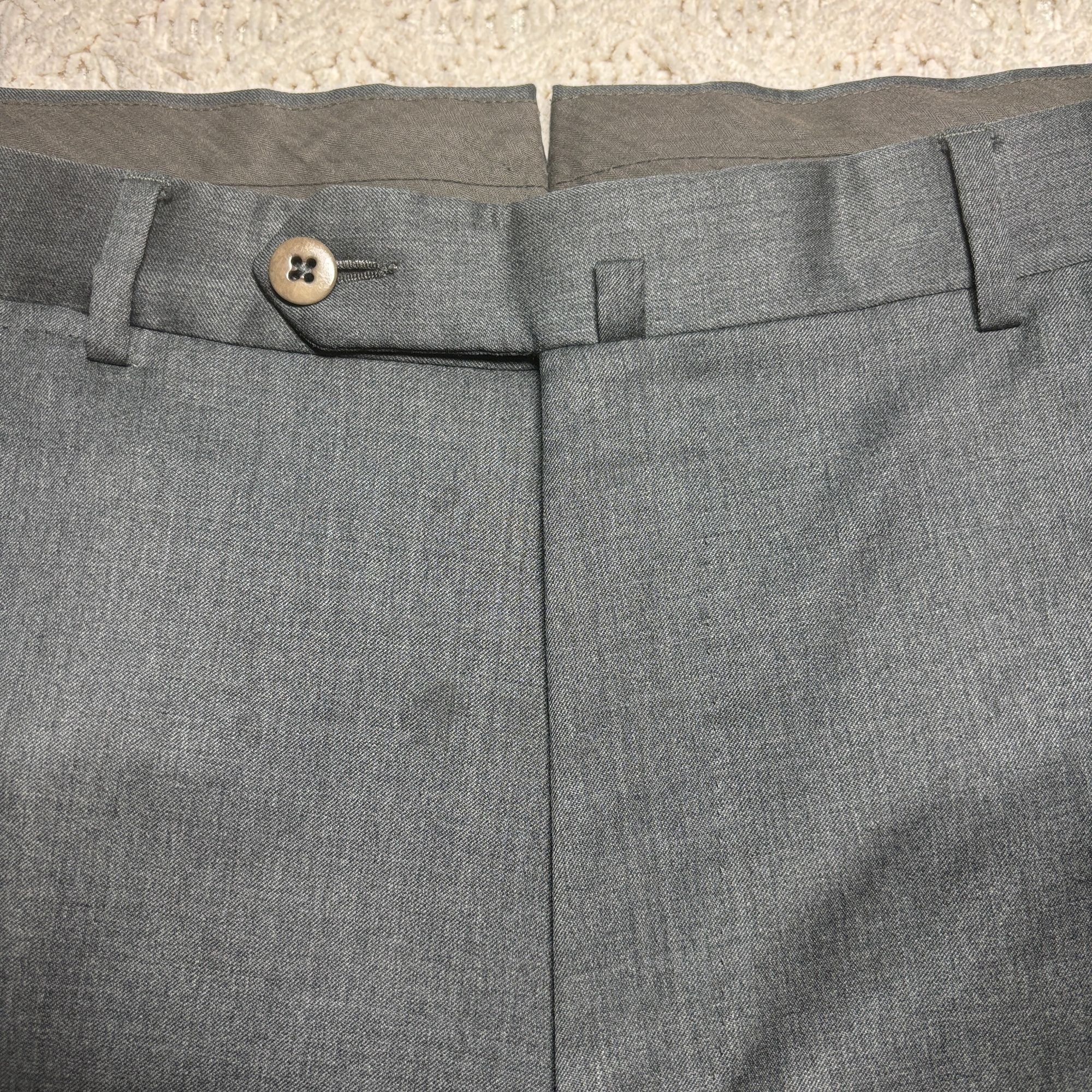 Ermenegildo Zegna Ermenegildo Zegna Mens Wool Micronsphere Gray Dress Pants Si Size 42R - 4 Thumbnail