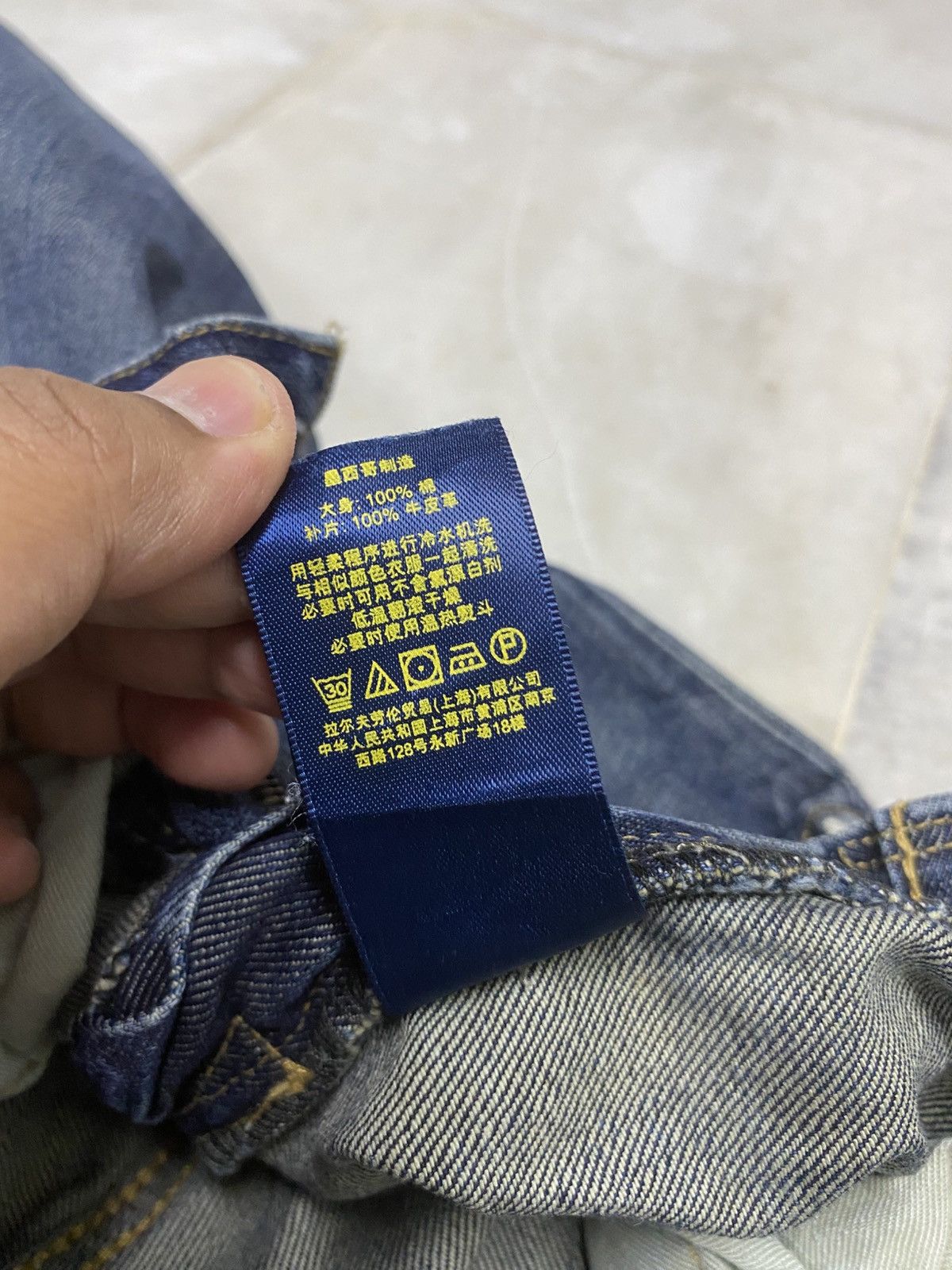 Polo Ralph Lauren Size 31x30 Vintage Polo Ralph Lauren Distressed Jeans Faded Size US 31 - 12 Thumbnail