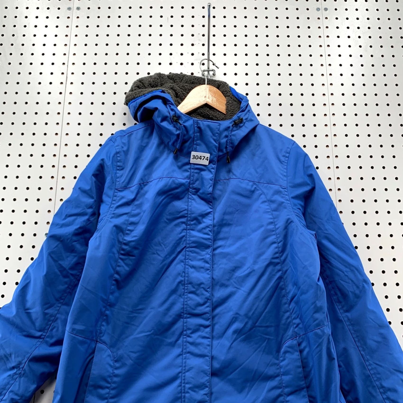Vintage L.L. Bean Hooded Parka Jacket Womens Medium Blue Sherpa Lined 22x27.5 Size M / US 6-8 / IT 42-44 - 2 Thumbnail
