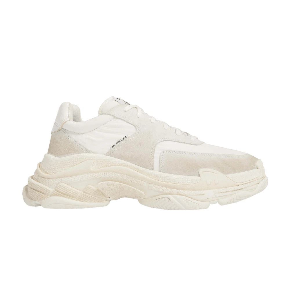 Balenciaga Balenciaga Triple S White Ecru Size US 12 / EU 45 - 1 Thumbnail