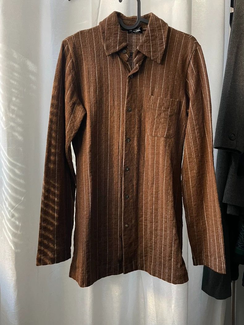 Comme des Garcons Comme des Garcons size os Medieval brown striped shirt Size US M / EU 48-50 / 2 - 1 Thumbnail