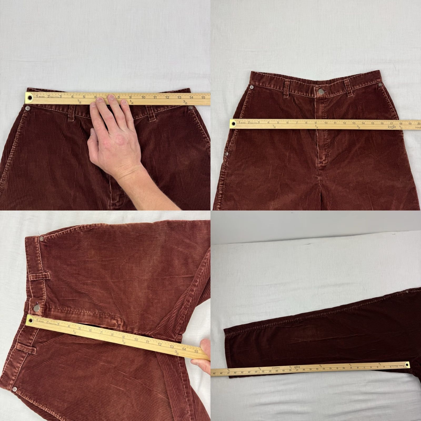 Sears VINTAGE Sears Jr Bazaar Corduroy Pants Womens 28x27 High Waist Hippie 70s 60s Pants Size 28" / US 6 / IT 42 - 8 Thumbnail