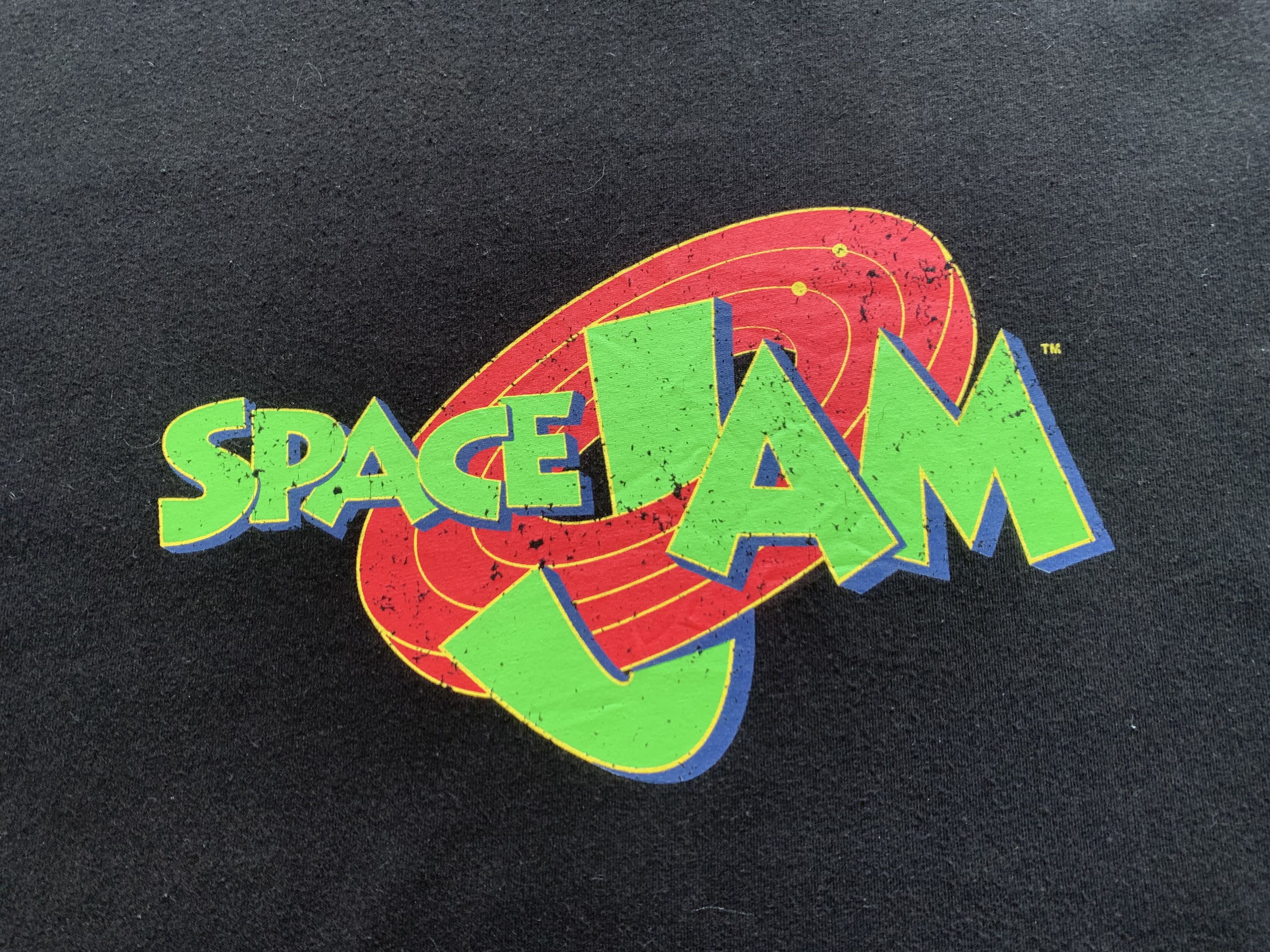 Jam Vintage Primark Space Jam Big Print T-Shirt Size US L / EU 52-54 / 3 - 5 Thumbnail