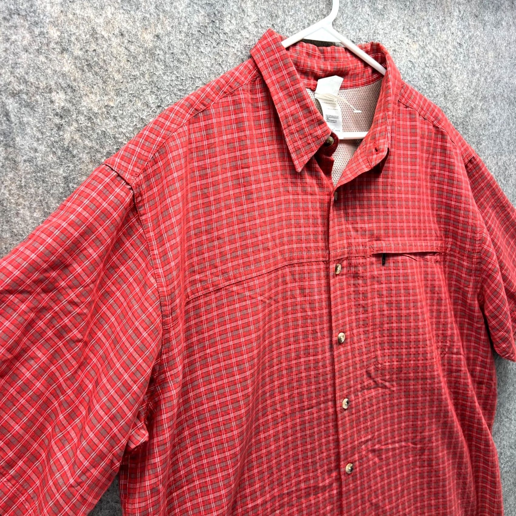 The North Face VINTAGE The North Face Shirt Mens XL Red Button Down Outdoors Hiking Short Sleeve Camp Shirt Size US XL / EU 56 / 4 - 6 Thumbnail