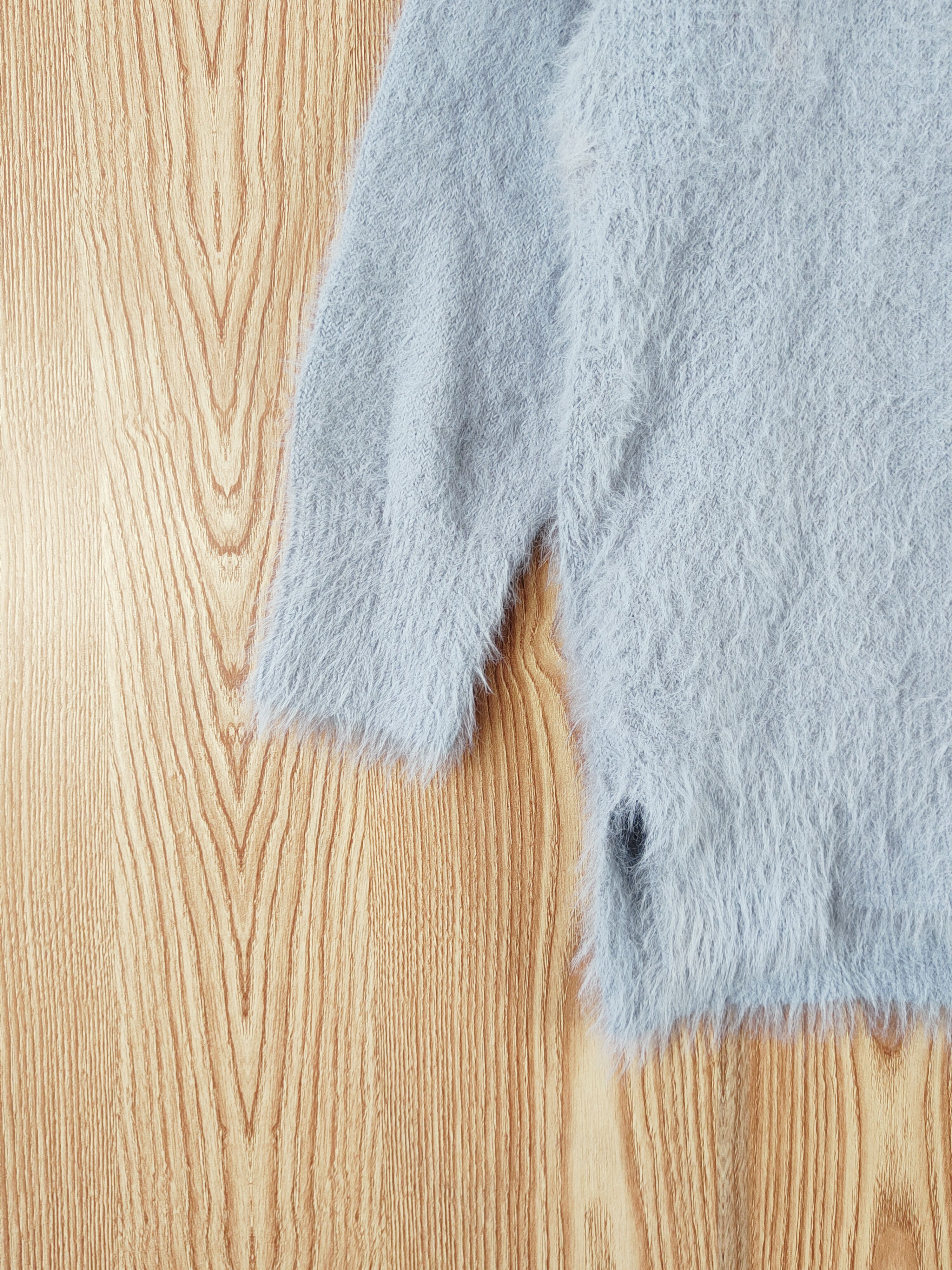 Japanese Brand × Vintage COOL DESIGN by Glacier Blue Fur Mohair Knitwear Size M / US 6-8 / IT 42-44 - 4 Thumbnail