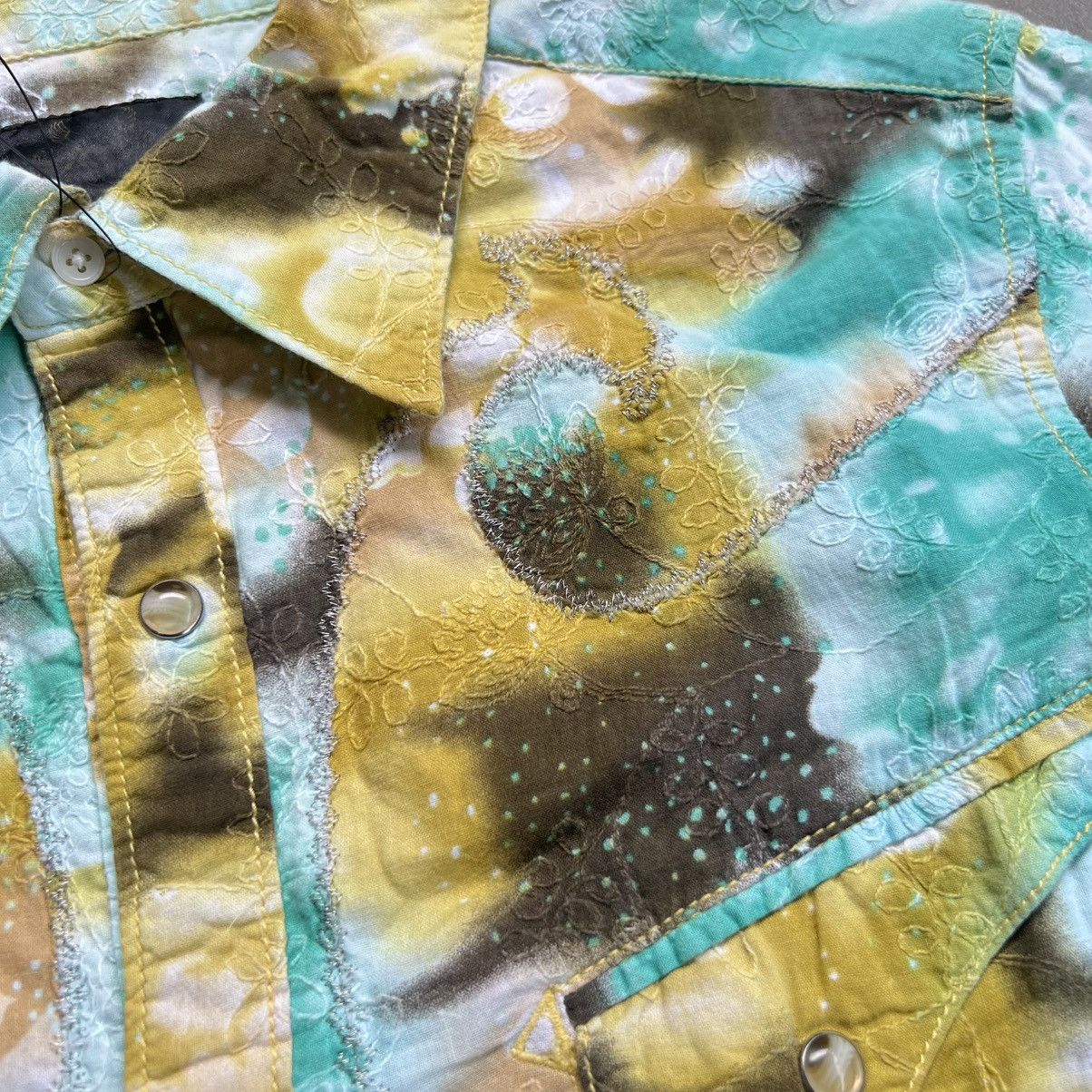 14th Addiction 2000s GRZ & M Midas Style Western Dye Snap Button Shirt Size US L / EU 52-54 / 3 - 6 Thumbnail