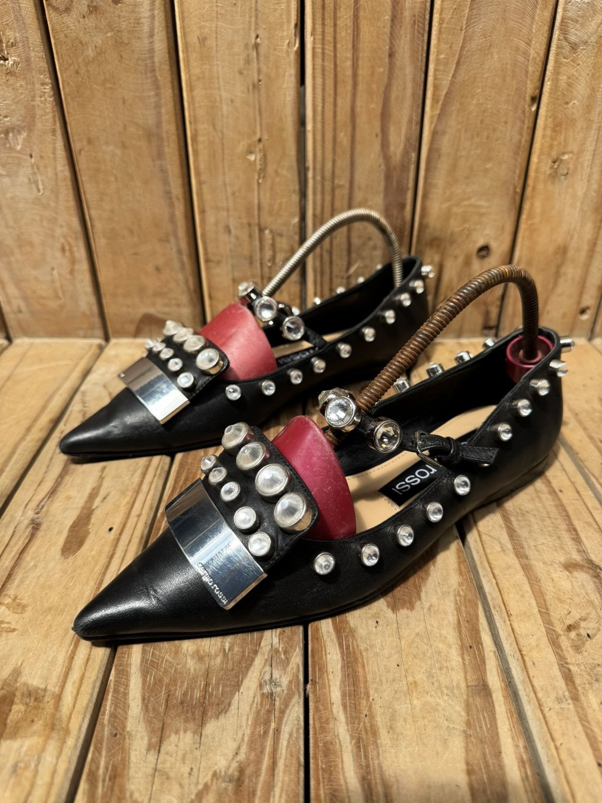 Sergio Rossi Sergio Rossi black women’s leather flats EUR 36 US 6 Size US 6 / IT 36 - 6 Thumbnail