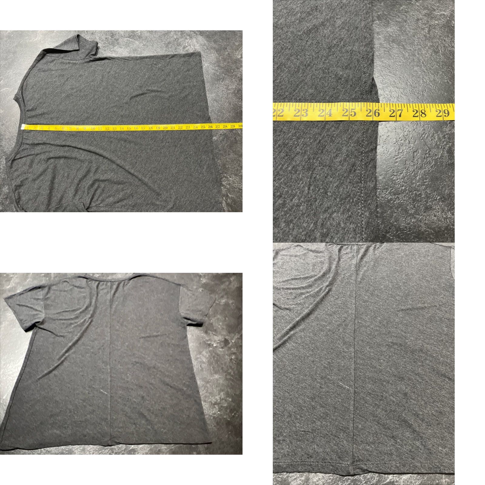 Vintage State of Mine Women’s 4th of July USA V-Neck T-Shirt Gray Charcoal Large Size L / US 10 / IT 46 - 8 Thumbnail