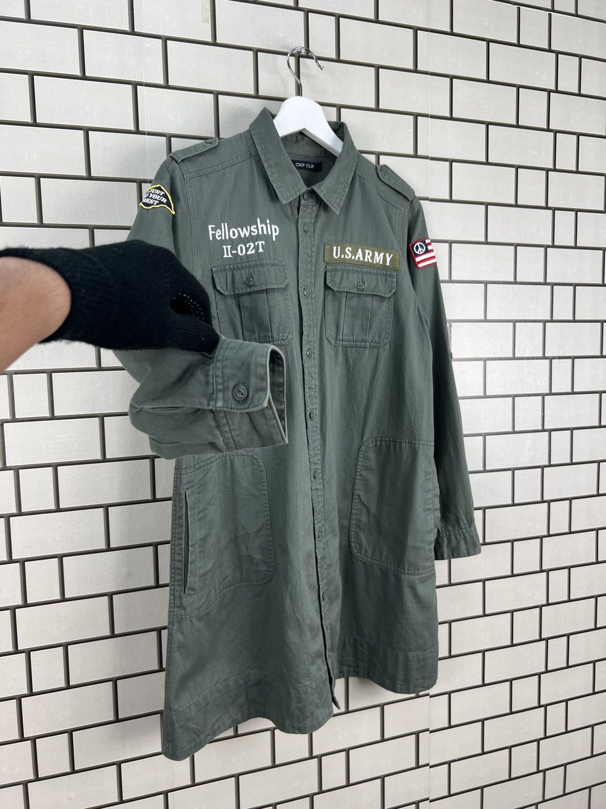 Japanese Brand Chip Clip Military Style Multipocket Longsleeve Shirt Size US M / EU 48-50 / 2 - 4 Thumbnail