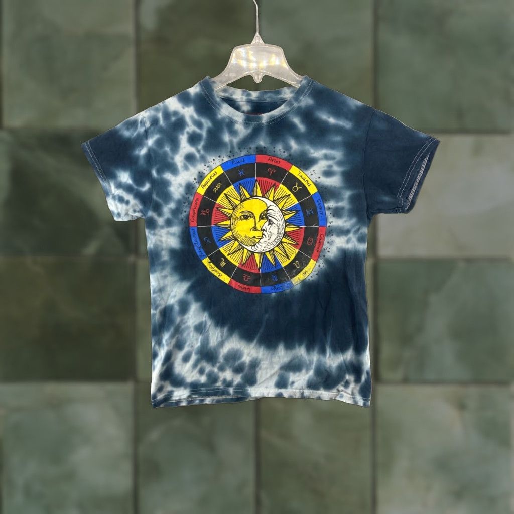 Vintage Zodiac Mens Small Tye Dye Shirt Size US S / EU 44-46 / 1 - 1 Thumbnail