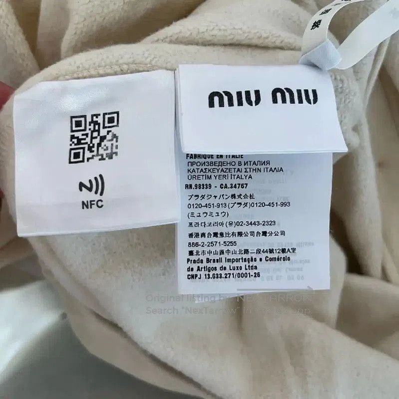 Miu Miu Miu Miu White Cotton Women's Jacket . Size XS / US 0-2 / IT 36-38 - 4 Thumbnail