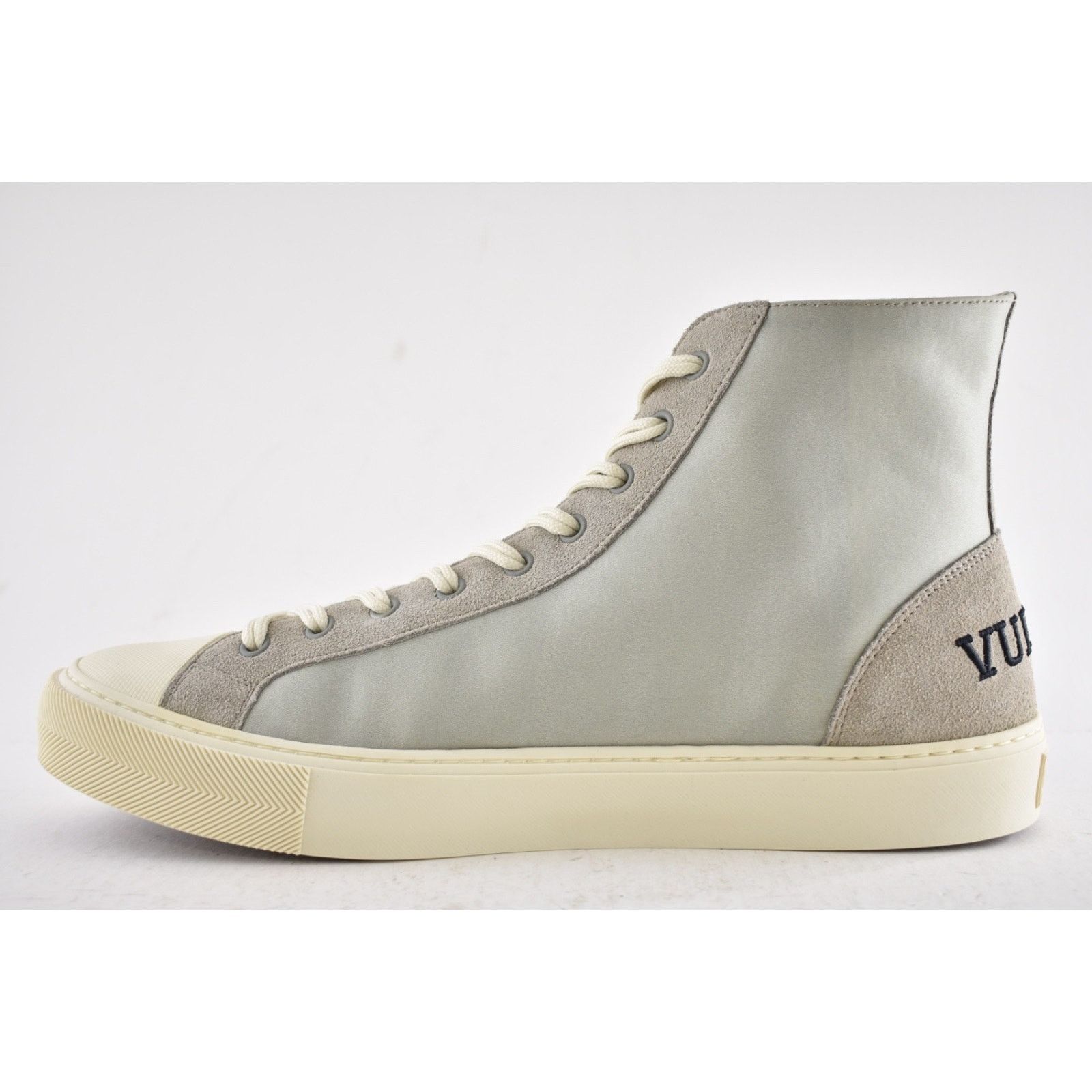 Louis Vuitton Louis Vuitton Tattoo Grey Satin Suede Kim Jones High Top Size US 9 / EU 42 - 8 Thumbnail