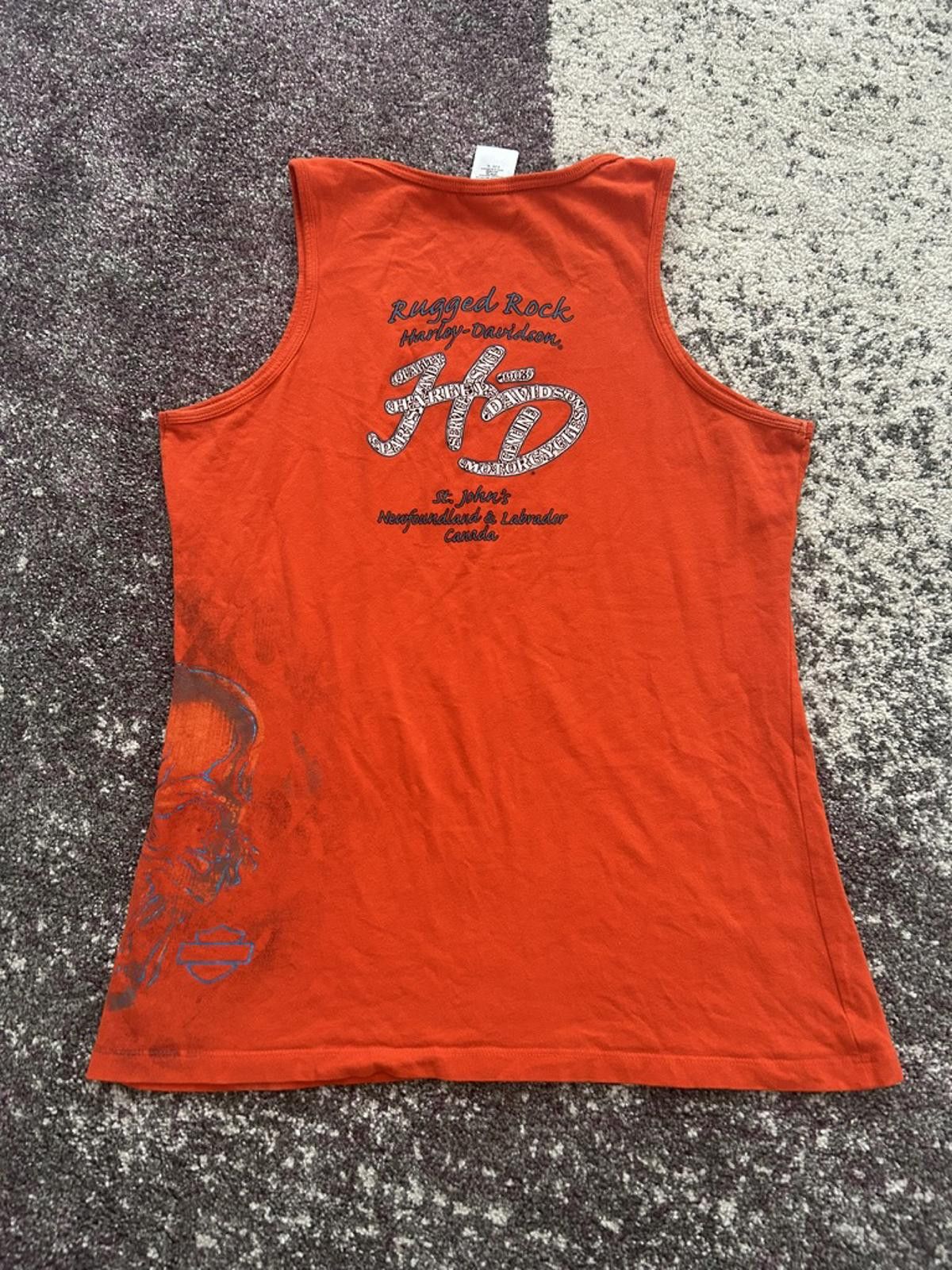 Harley Davidson Harley-Davidson “Rugged Rock” Skull Graphic Tank – Bold Red Size XL / US 12-14 / IT 48-50 - 4 Thumbnail
