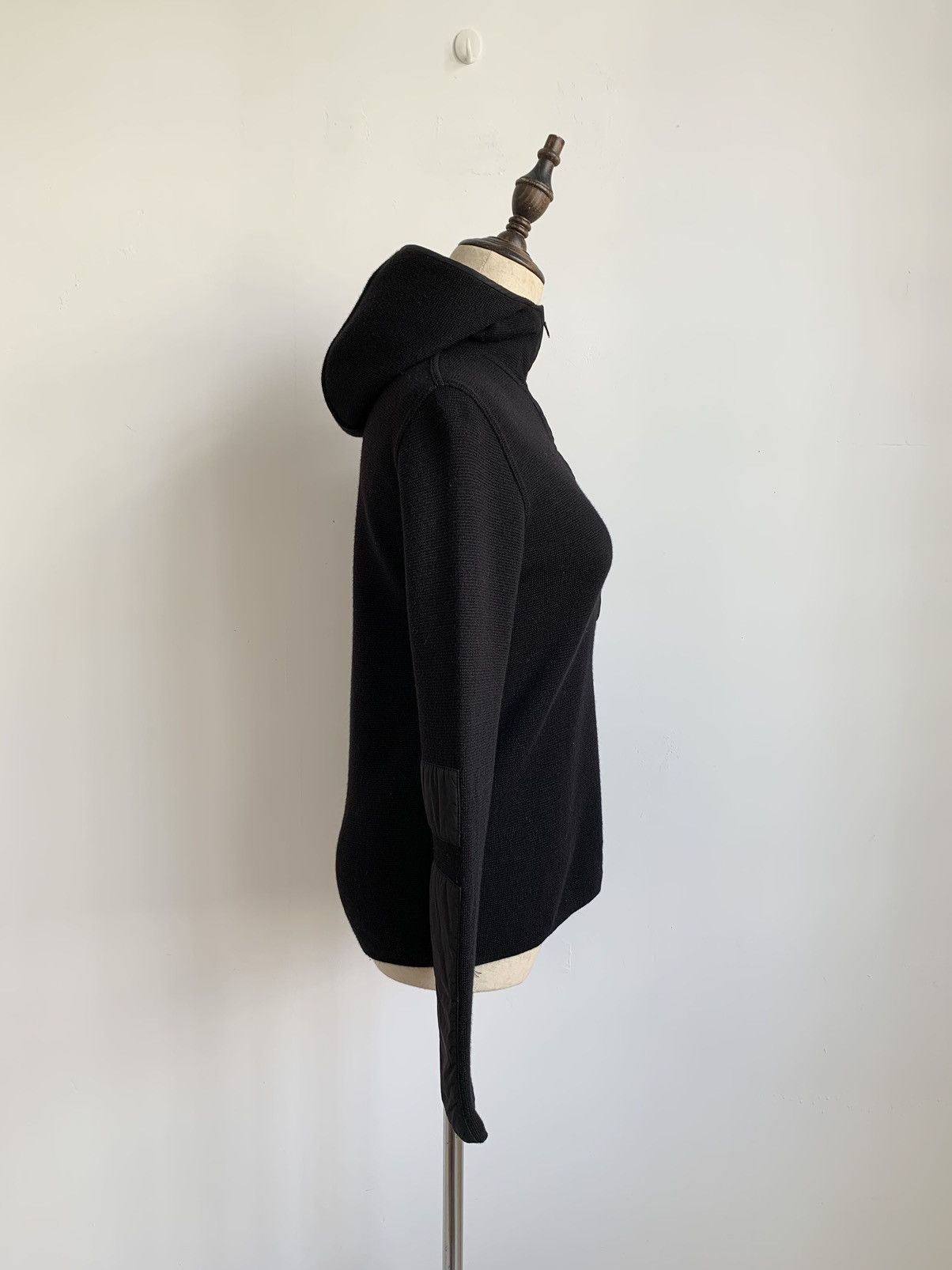 Prada PRADA Knit Crop Hoodie Size S / US 4 / IT 40 - 6 Thumbnail