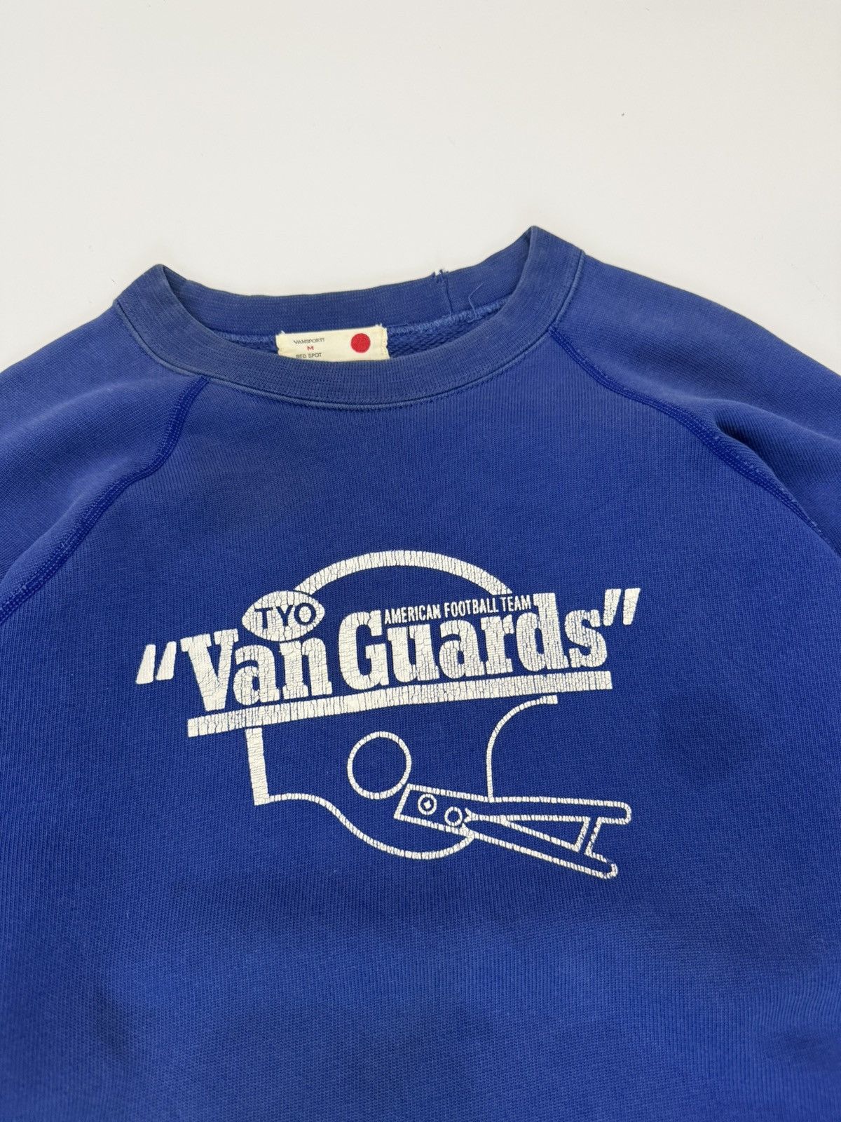 Van 🔥 90s VanSport Van Guards Football Sweatshirt Raglan Sleeve Size US M / EU 48-50 / 2 - 4 Thumbnail