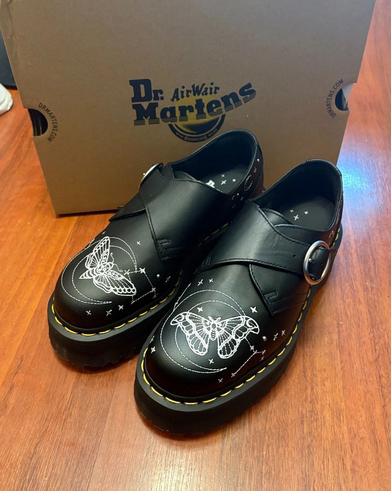 Dr. Martens Dr. Martens Celestial Moth Platform Monkstraps/ Derby Size US 10 / EU 43 - 2 Thumbnail