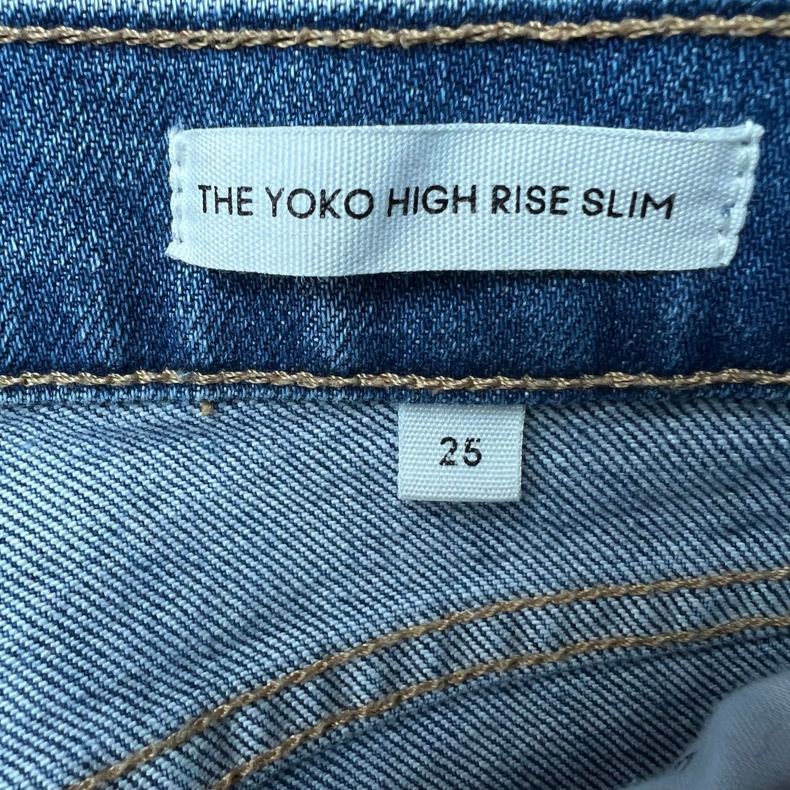 Aritzia Denim Forum The Yoko High Rise Slim size 25 blue Size 25" / US 0 / IT 36 - 3 Thumbnail