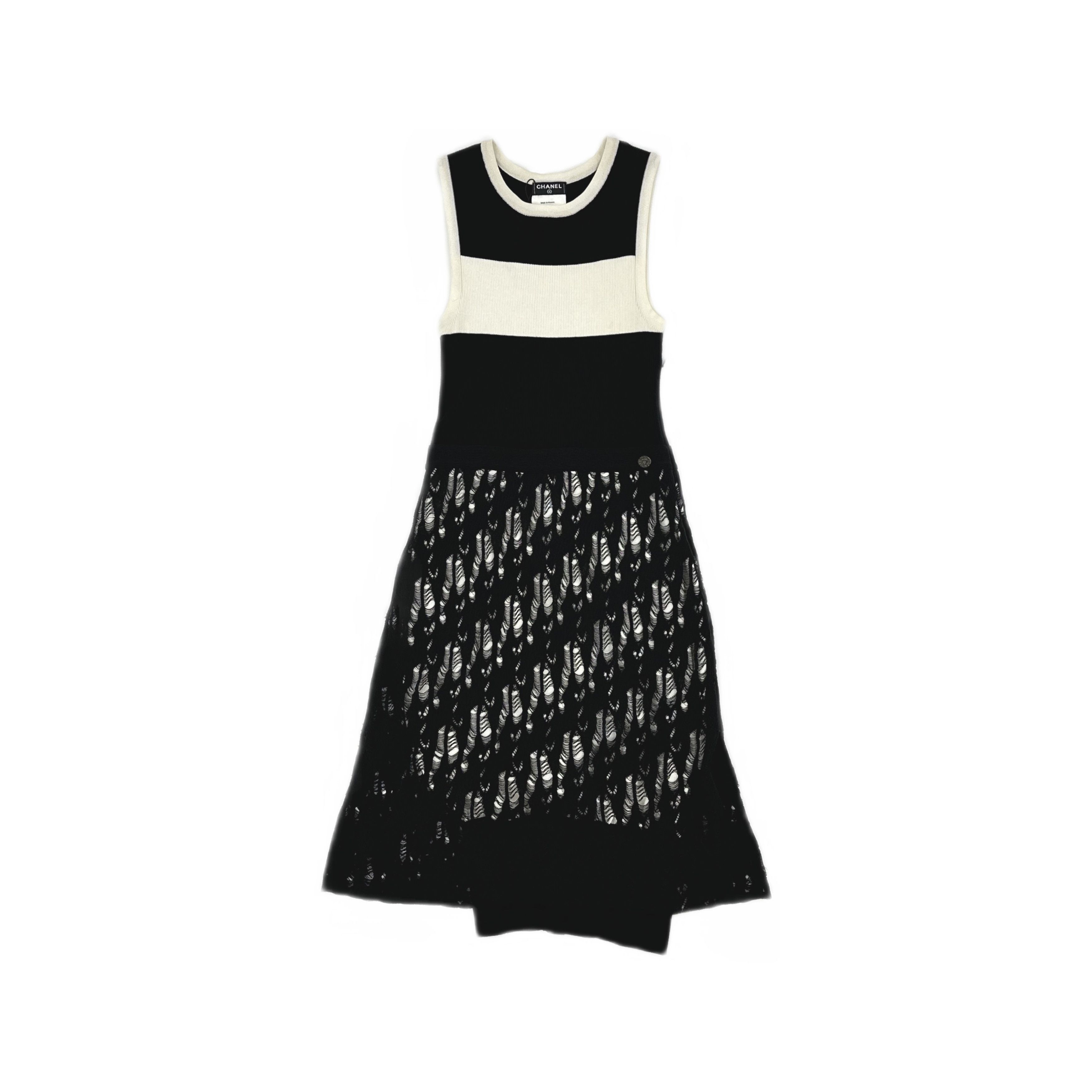 Chanel Chanel Colorblock Sleeveless Knit Midi Dress Size 34 Size XS / US 0-2 / IT 36-38 - 1 Thumbnail