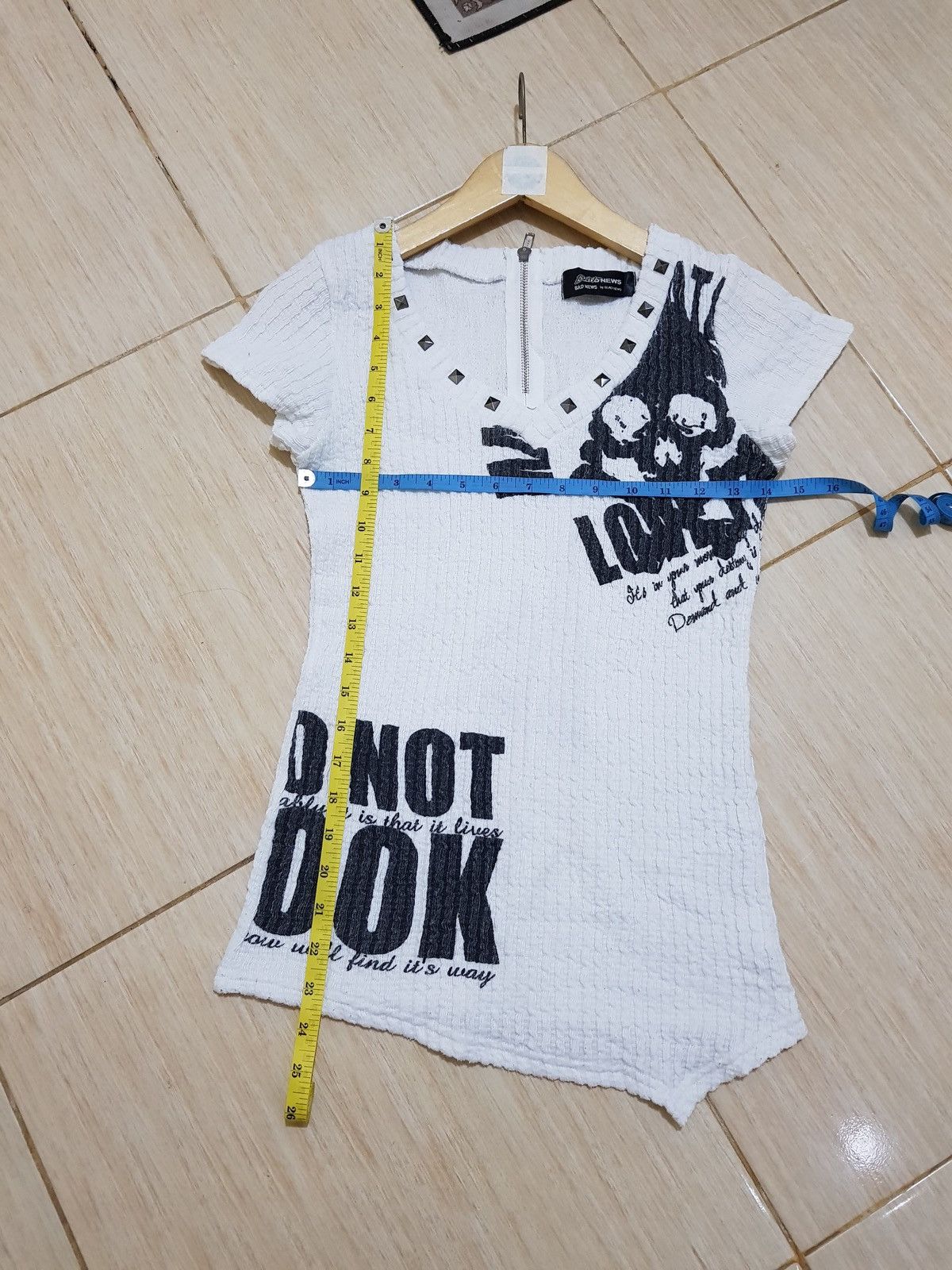 Hysteric Glamour Y2k BAD NEWS if six was nine punk style Size M / US 6-8 / IT 42-44 - 5 Thumbnail