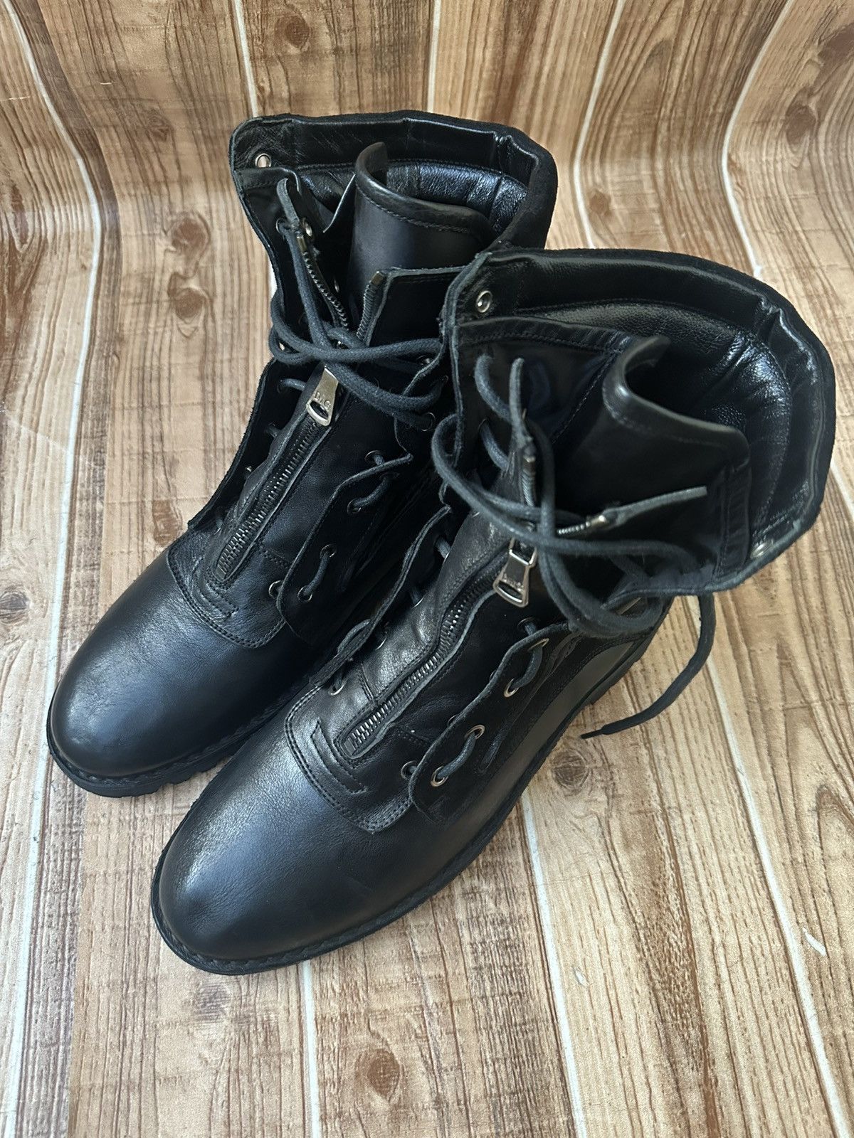 Dolce & Gabbana 00’s Dolce & Gabbana Black Hybrid Zip Boots Size US 9 / EU 42 - 5 Thumbnail