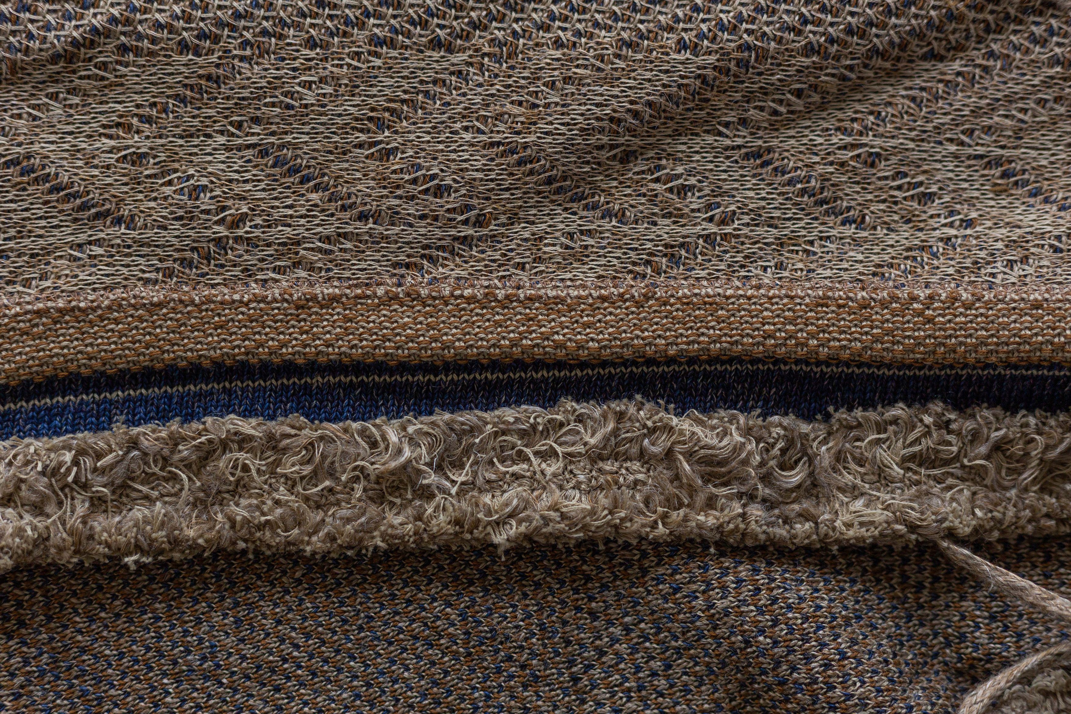 45rpm Vintage 45rpm Studio Indigo Jacquard Cardigan Size US XL / EU 56 / 4 - 5 Thumbnail