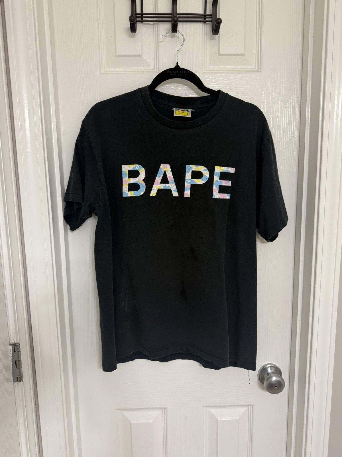 Bape Bape Colorful Spell-out Tee Size US L / EU 52-54 / 3 - 1 Thumbnail