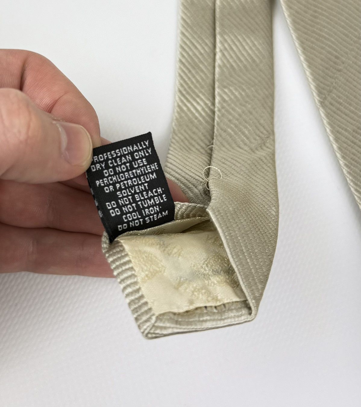 Versace Gianni Versace 100% silk Tie Beige Necktie Men Top Luxury Size ONE SIZE - 11 Thumbnail