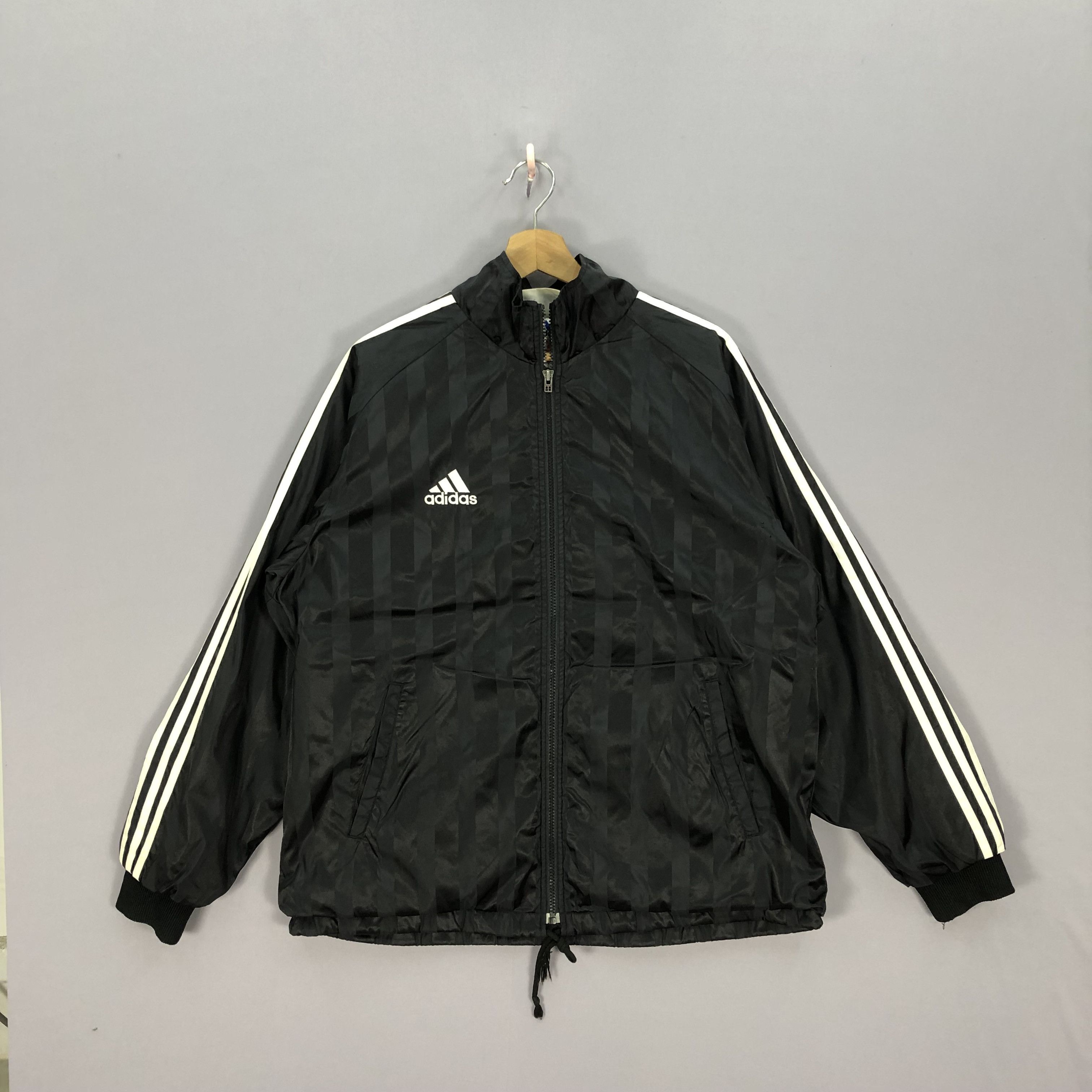 Adidas Vintage 90s Adidas Windbreaker Zipper Jacket Size US L / EU 52-54 / 3 - 2 Thumbnail