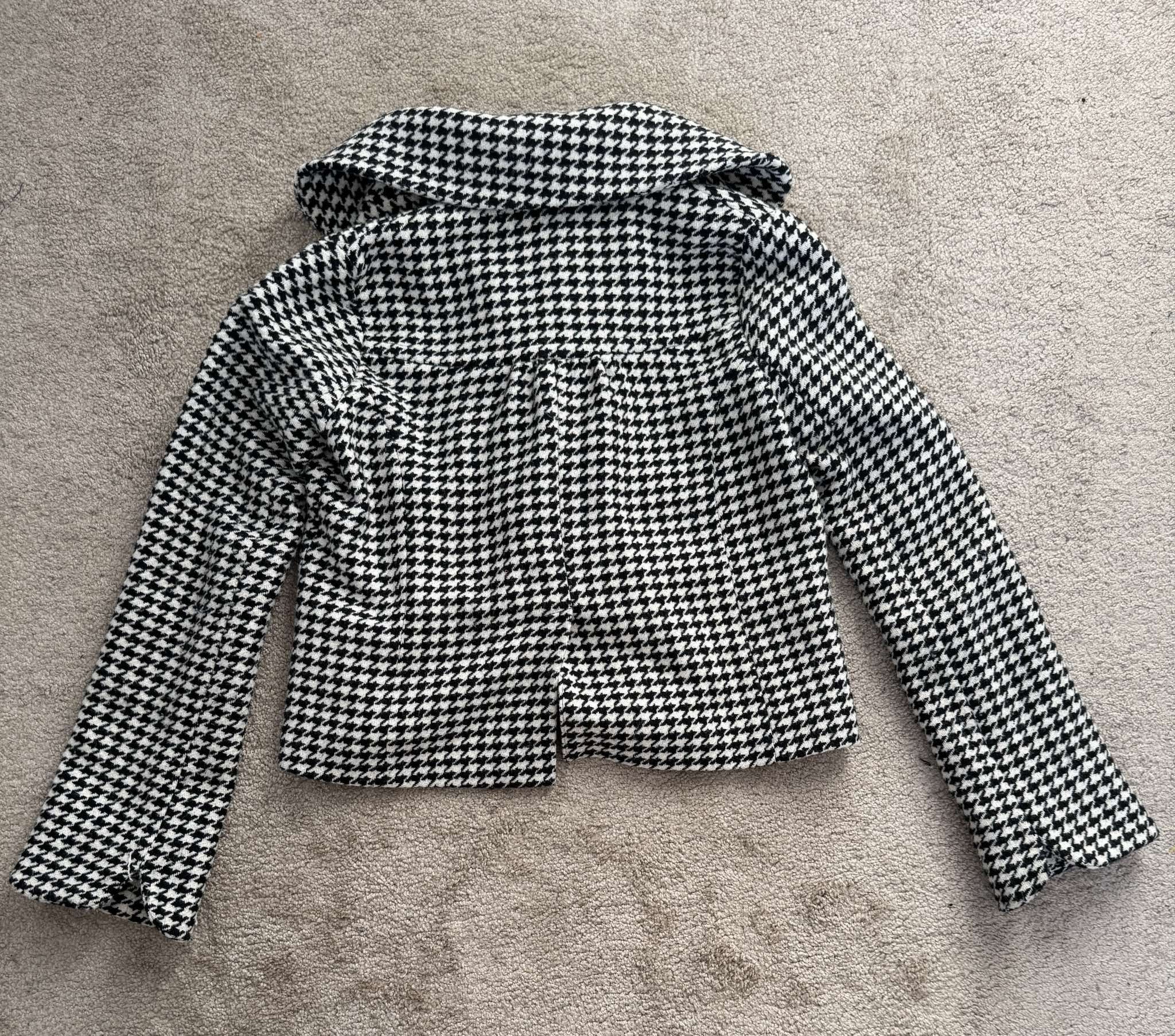 Designer × Other Vero Moda Woman S Jacket Short Wool Warm Blazer Houndstooth Size S / US 4 / IT 40 - 2 Thumbnail
