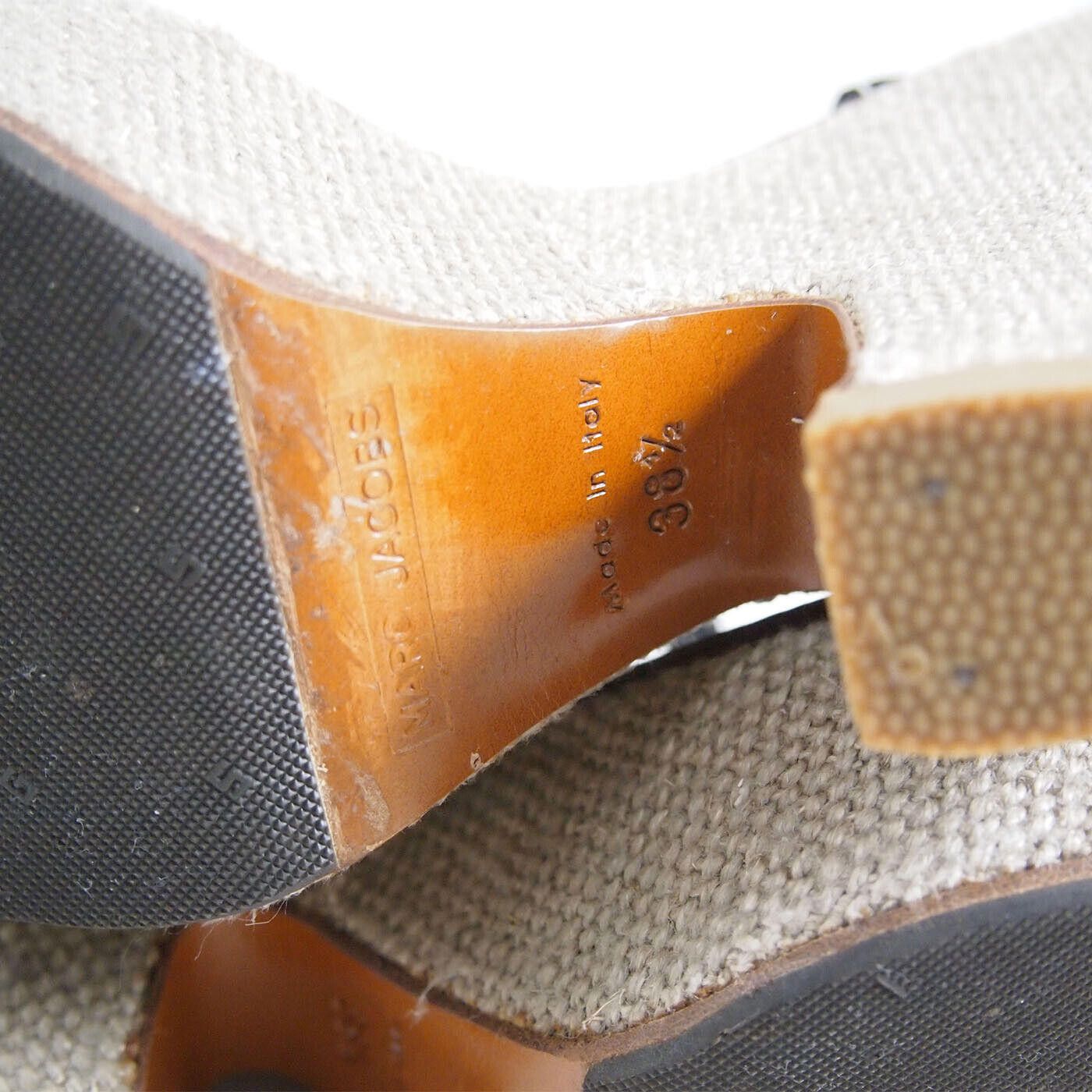 Marc Jacobs Marc Jacobs Wedge Strappy Sandals Black Leather 38.5 US 8.5 Size US 8.5 / IT 38.5 - 8 Thumbnail