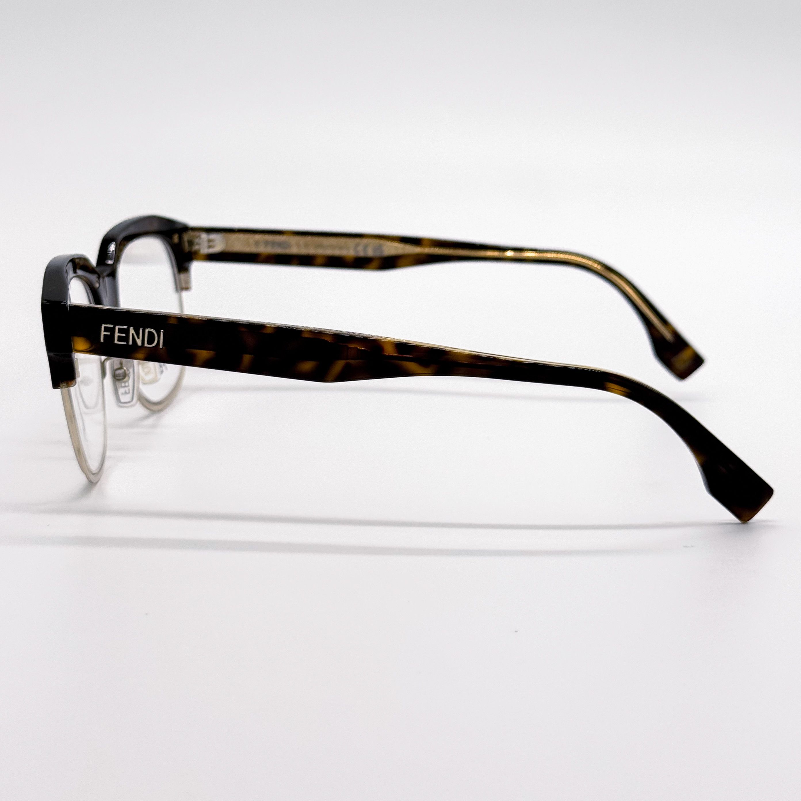 Fendi NEW FENDI FE50068U 052 HAVANA WOMEN EYEGLASSES FENDI Size ONE SIZE - 6 Thumbnail