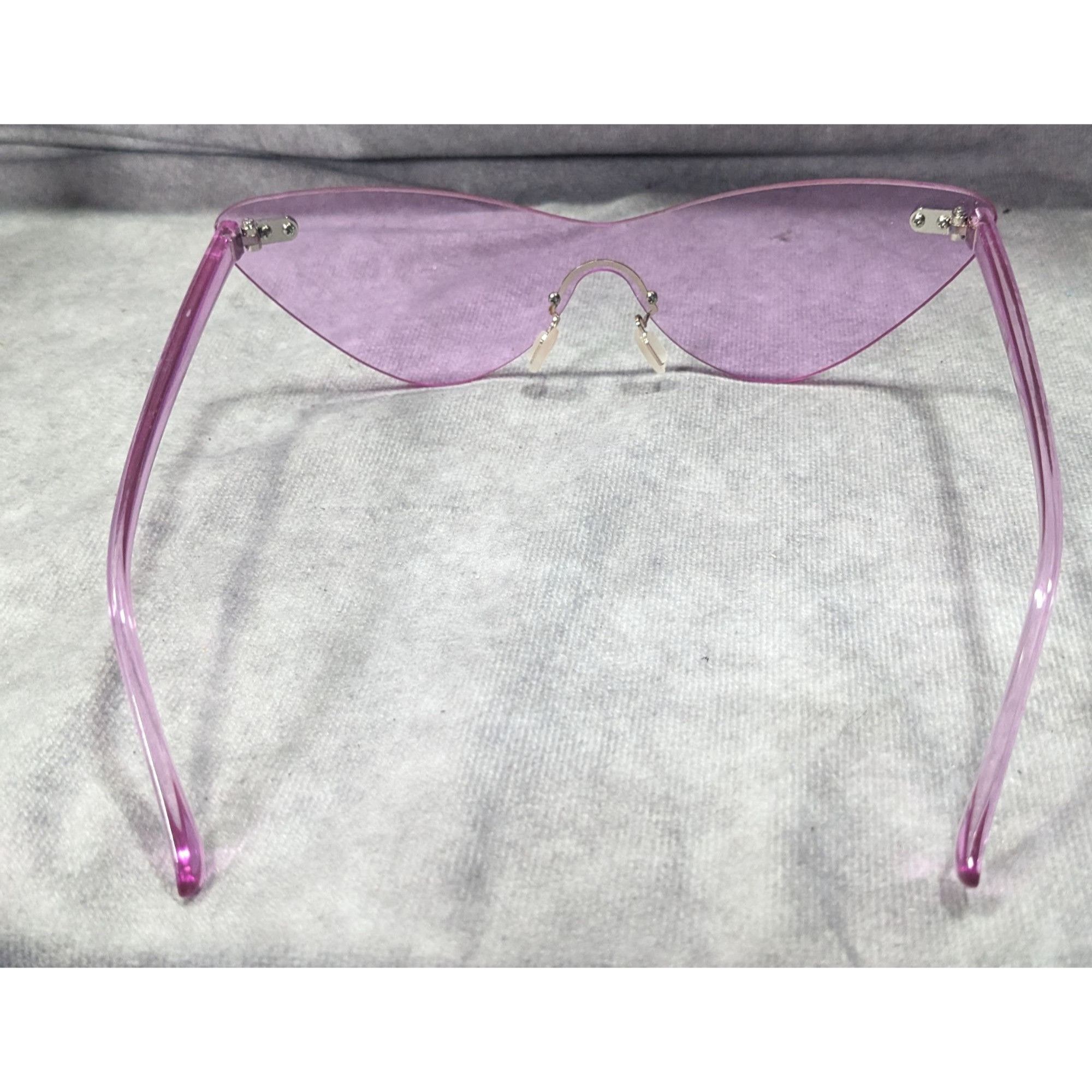 Other Funky Cateye Translucent Purple Fashion Sunglasses Size ONE SIZE - 5 Thumbnail