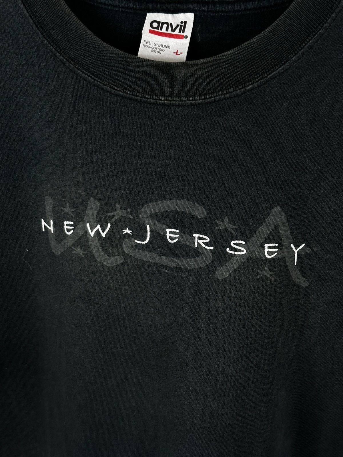 Ccm Crazy VTG Y2k New Jersey USA Faded Thrashed Tee Size US L / EU 52-54 / 3 - 5 Thumbnail