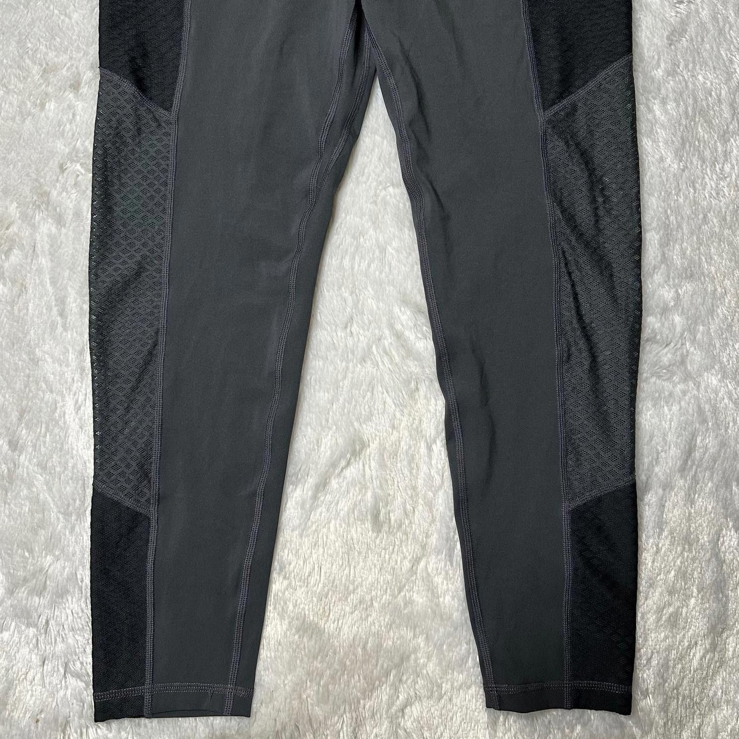 Nike Nike Pro Dri Fit Mesh Inset Crop Leggings Black Women's L Size 36" / US 14 / IT 50 - 4 Thumbnail