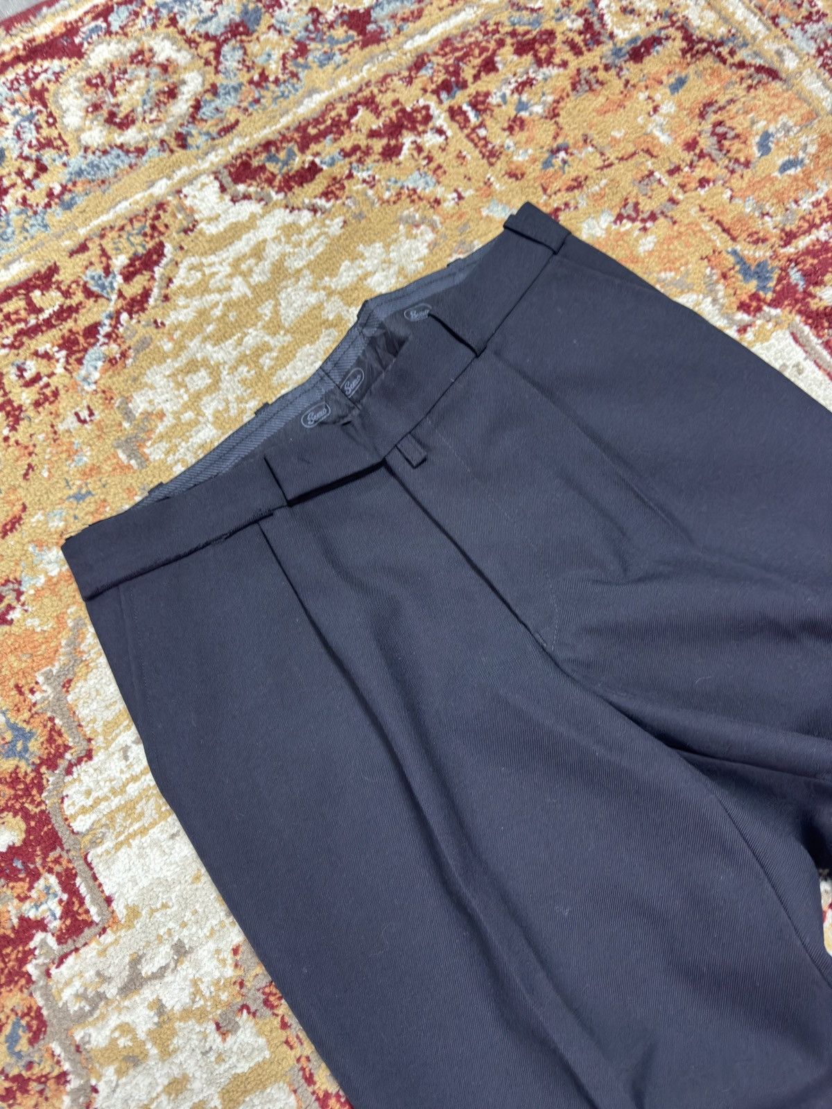 If Six Was Nine 1980s Wool Suit Pants Baggy Trousers Blend Balenciaga Rick Size US 32 / EU 48 - 3 Thumbnail