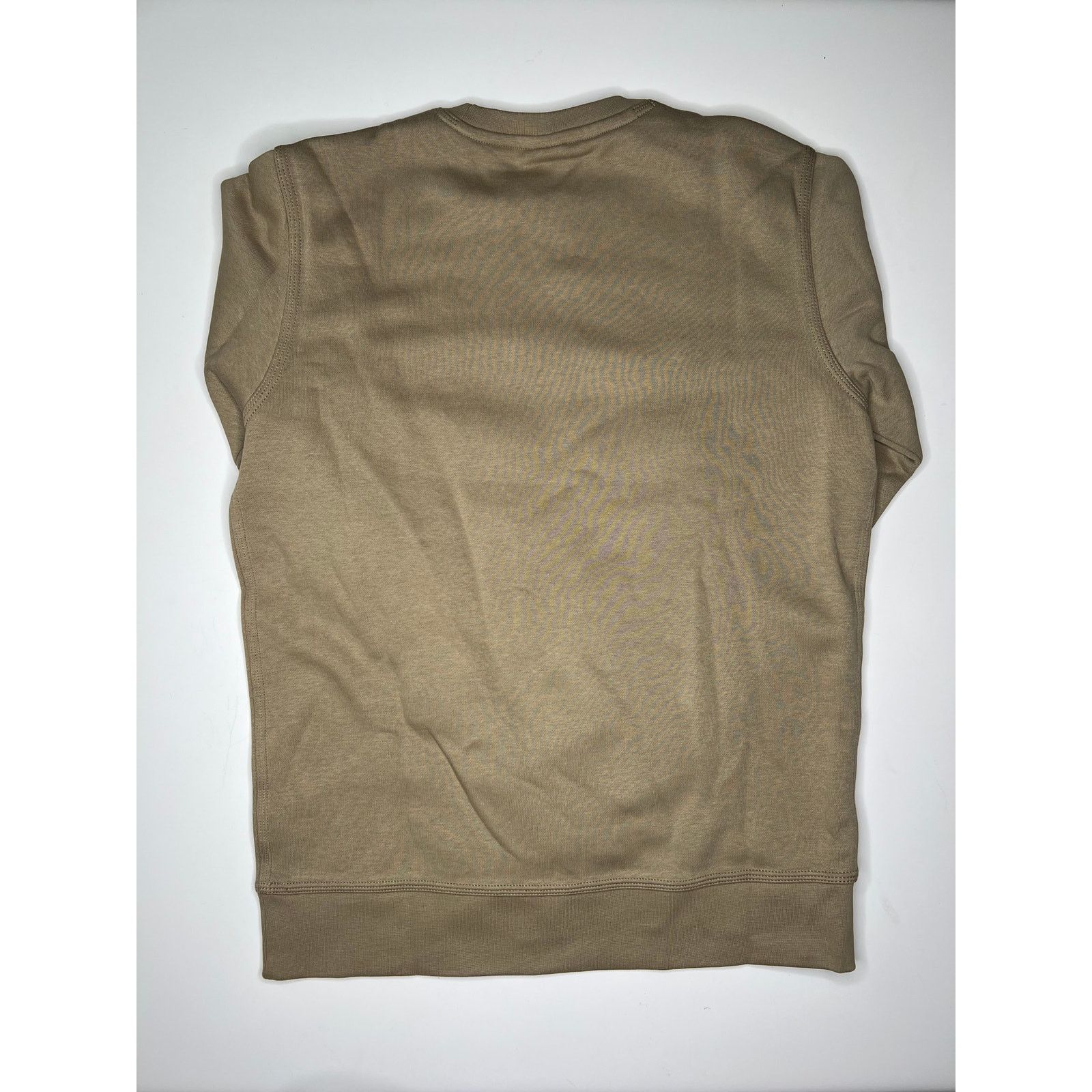 Nike Nike Fleece Crew-Neck Sweatshirt Khaki/White Size US M / EU 48-50 / 2 - 2 Thumbnail