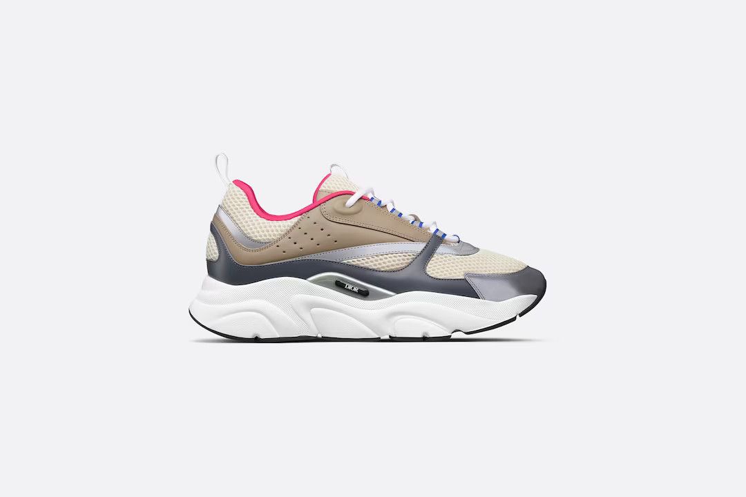 image of Dior Sneakers Monogram Oblique Cd Logo 3Sn231Yxx_H711 in Beige, Men's (Size 9)