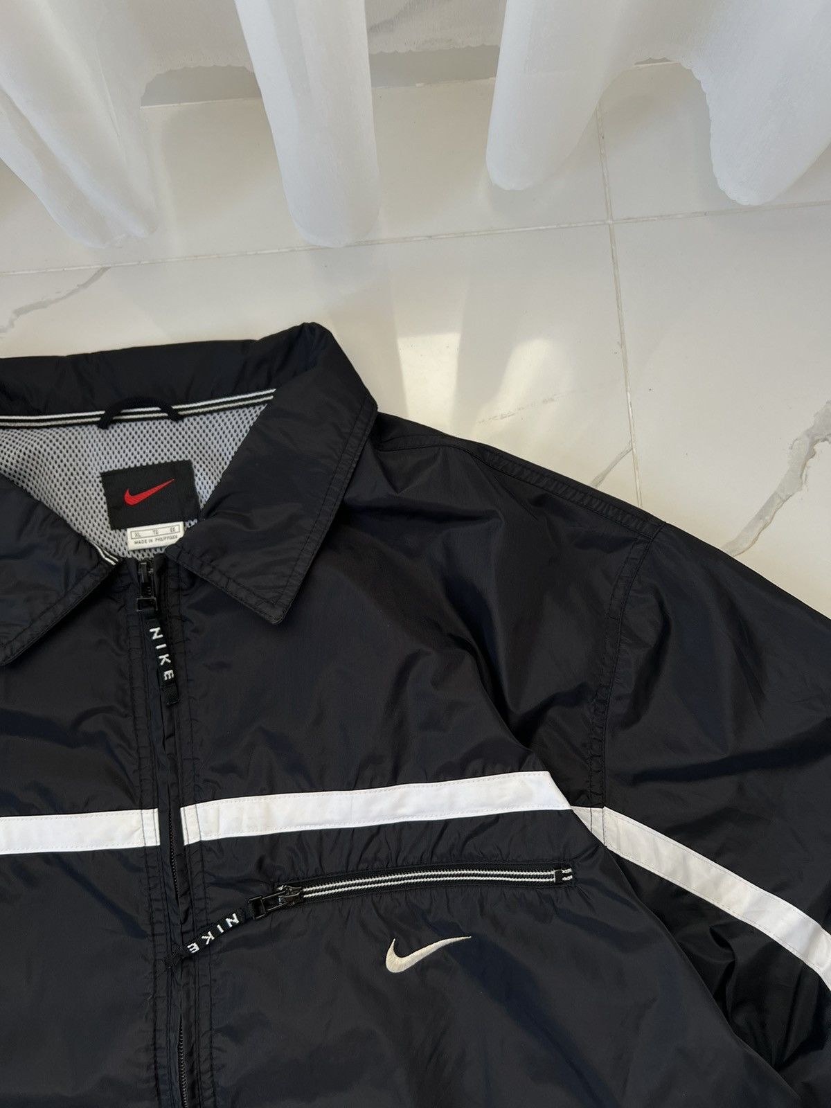 Nike × Vintage 90's NIKE RETRO RARE SWOOSH LOGO JACKET Y2K Size US XL / EU 56 / 4 - 4 Thumbnail