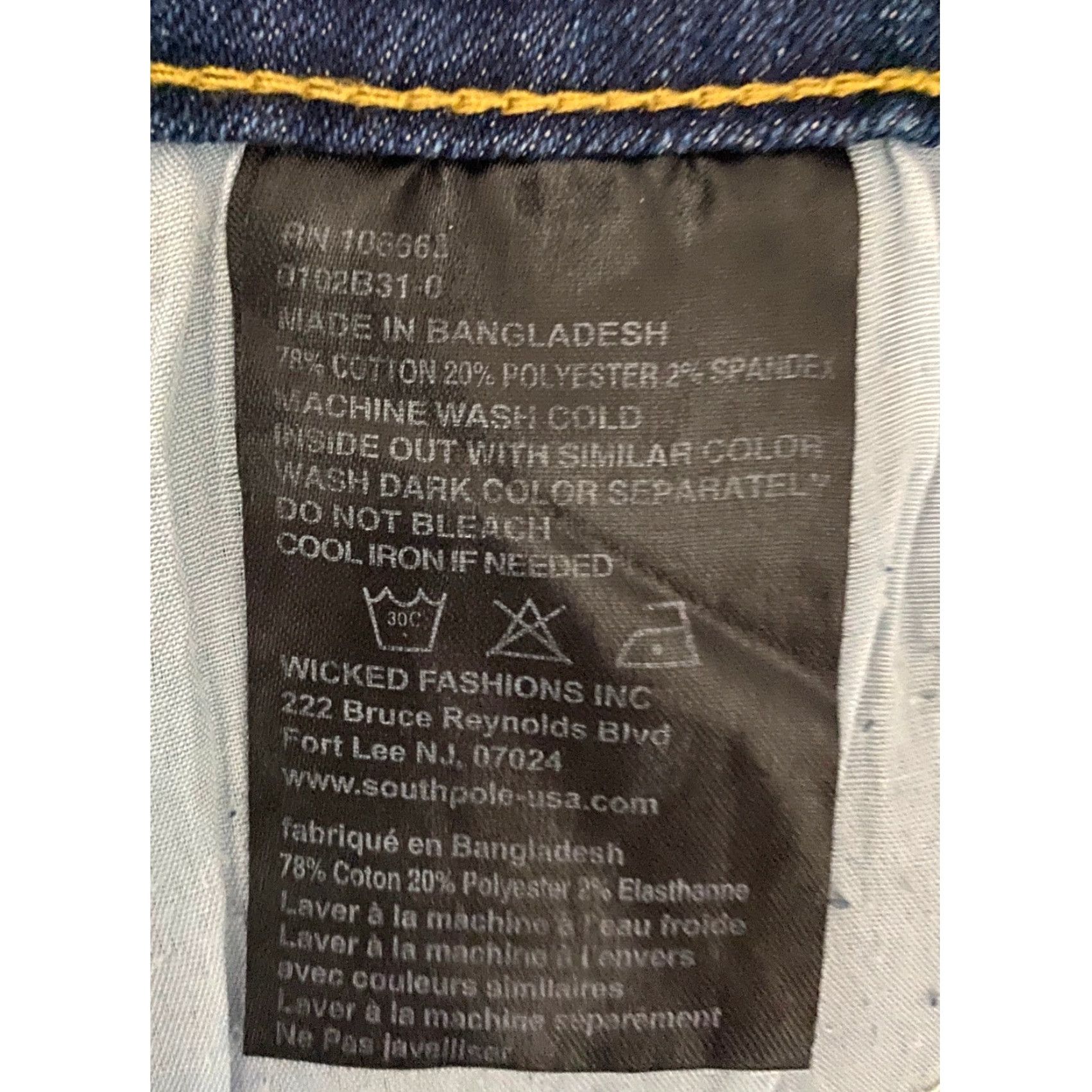Vintage WT02 Moto Biker Jeans Men's 32x30 Blue Skinny Stretch Distressed Ribbed Jeans Size US 32 / EU 48 - 5 Thumbnail