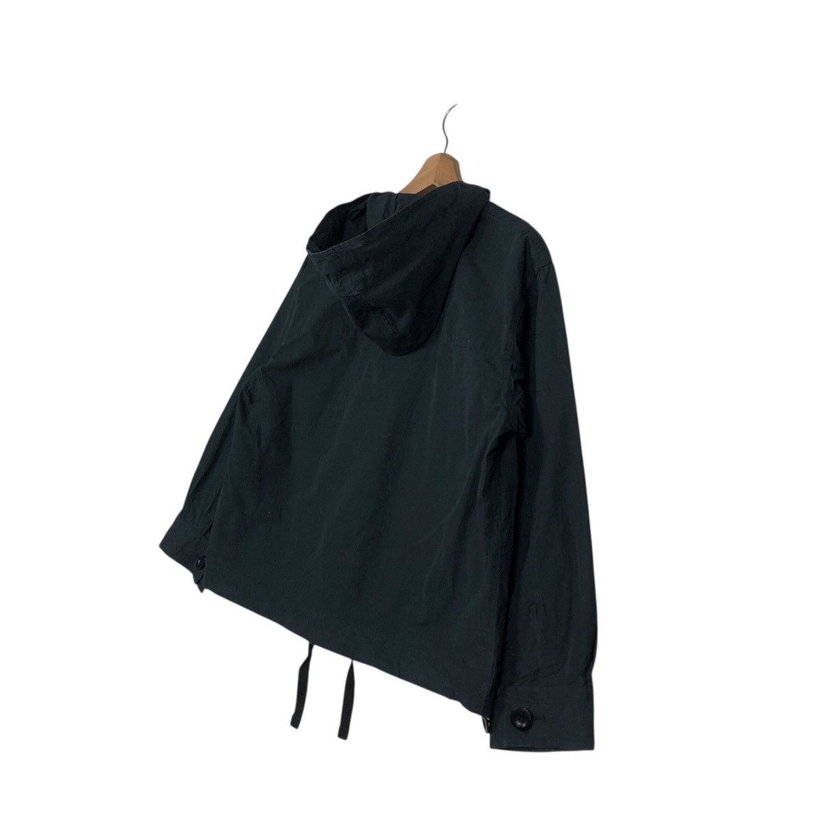 Margaret Howell 📌Rich Black Vintage Cropped Hoodie Jacket Chore MHL Size US M / EU 48-50 / 2 - 12 Thumbnail
