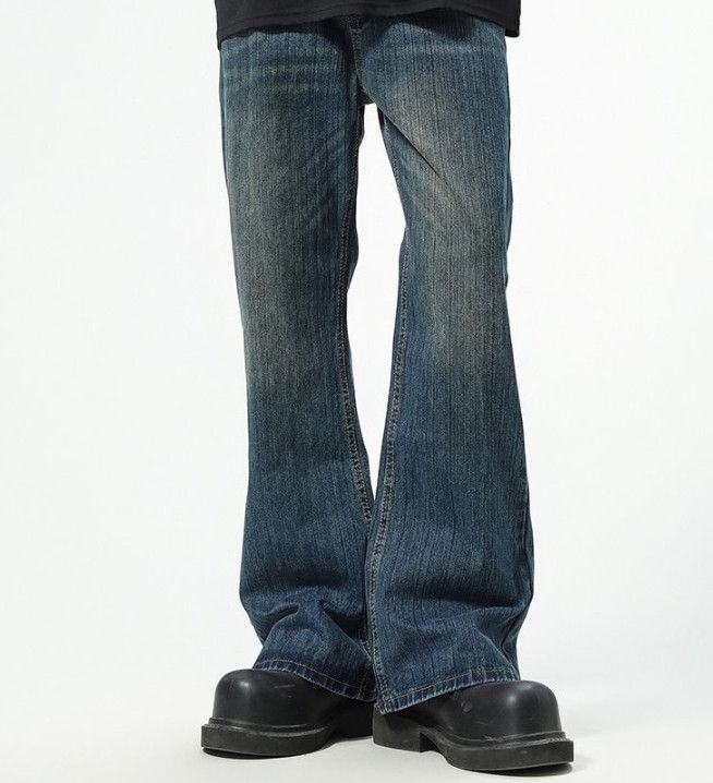 Jean American high street baggy flared wide-leg jeans Size US 32 / EU 48 - 2 Thumbnail