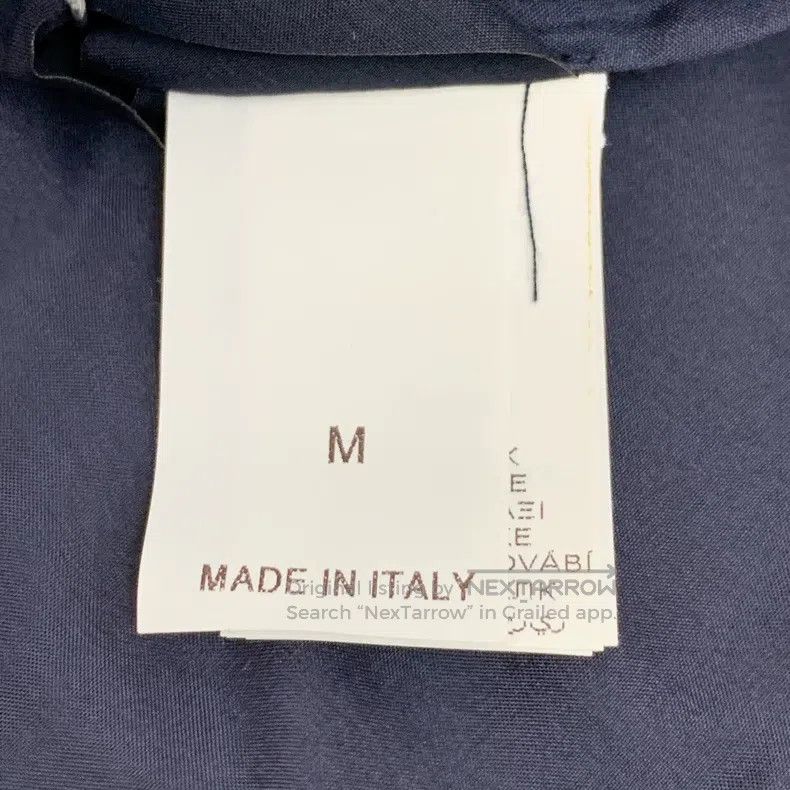 Brunello Cucinelli Brunello Cucinelli Dark blue silk single-breasted long-sle Size M / US 6-8 / IT 42-44 - 6 Thumbnail