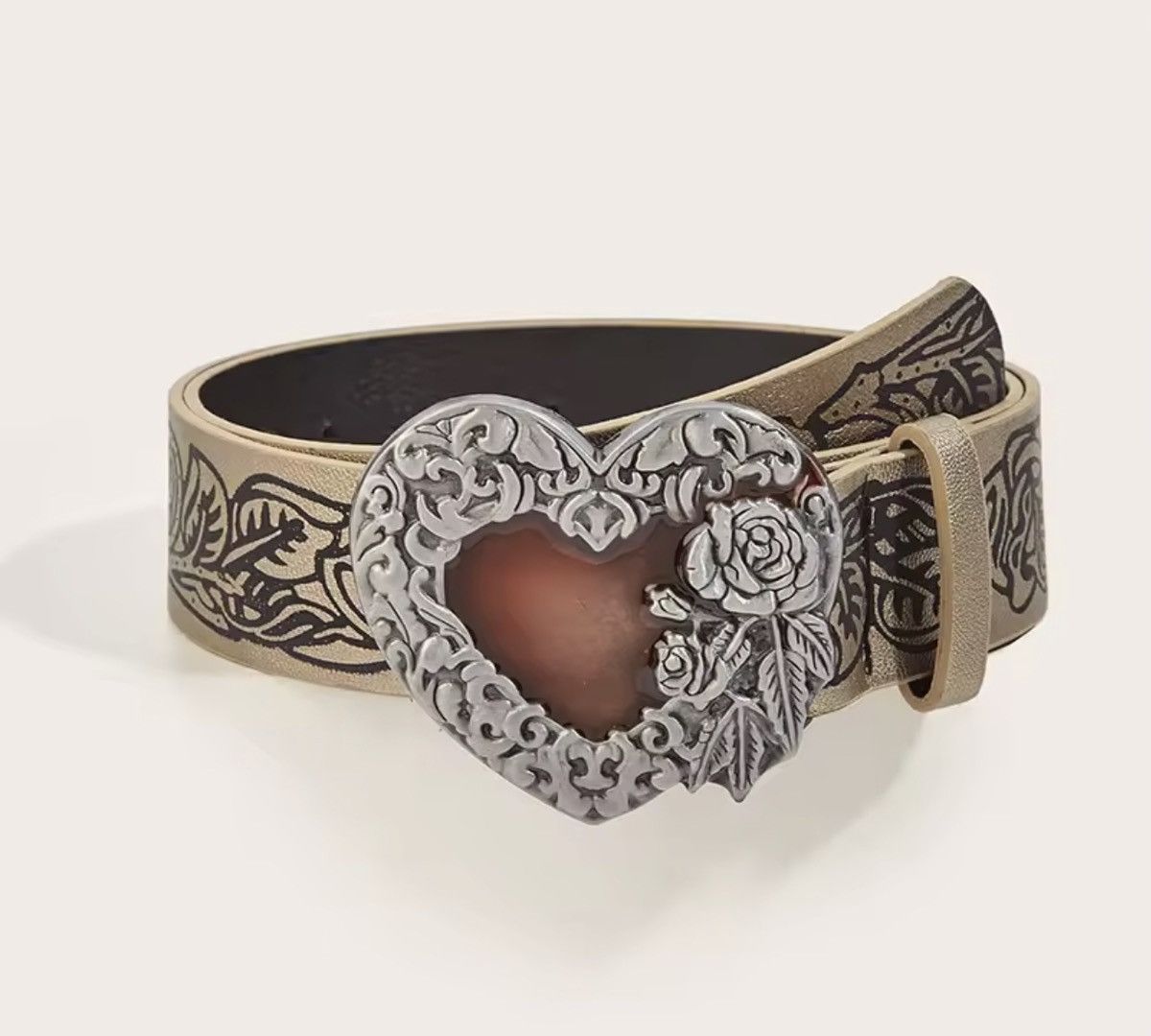 Japanese Brand RoseHeart Buckle Belt Size ONE SIZE - 2 Thumbnail