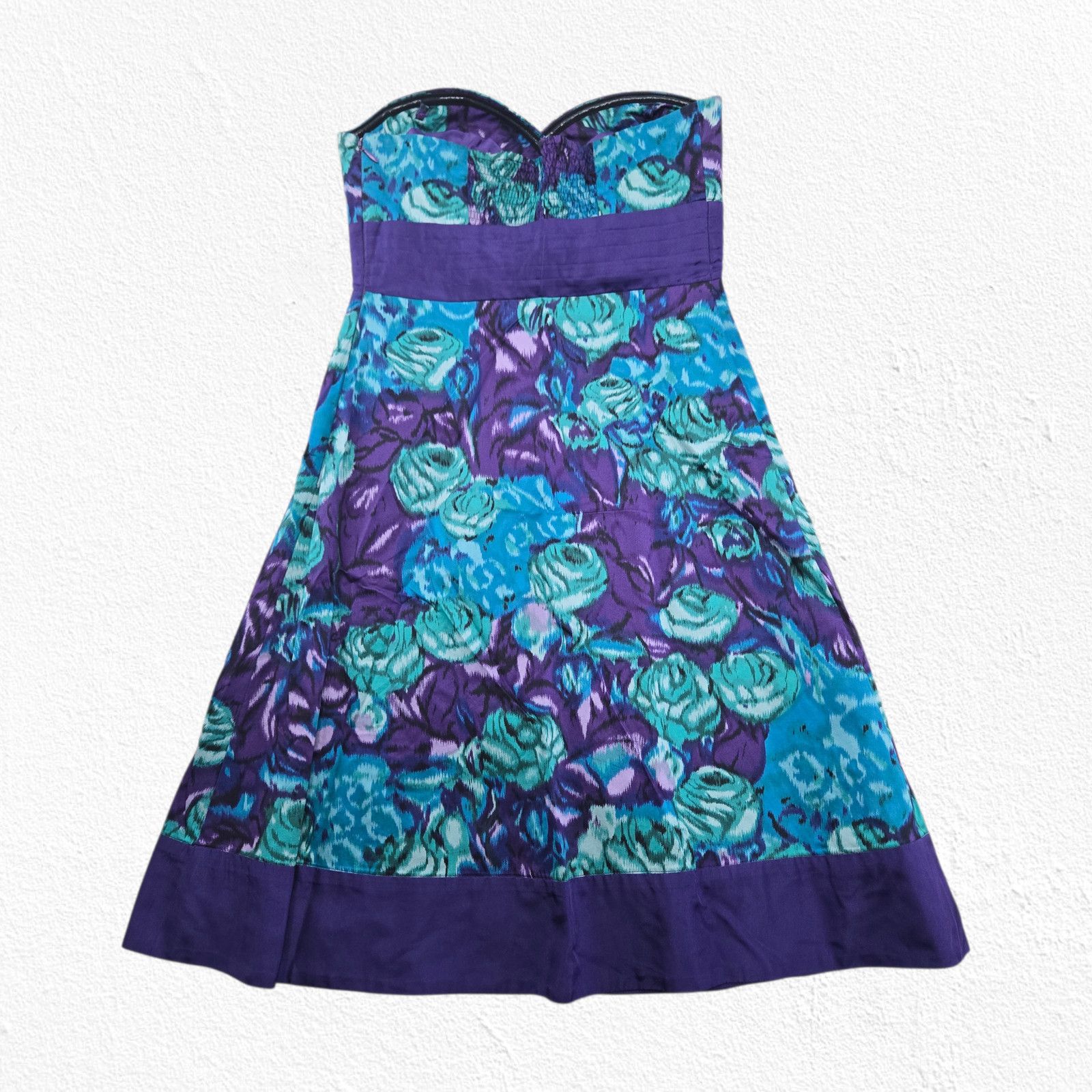 Anthropologie Anthropologie 2010s Floral Strapless Dress Size 0 Size XS / US 0-2 / IT 36-38 - 12 Thumbnail