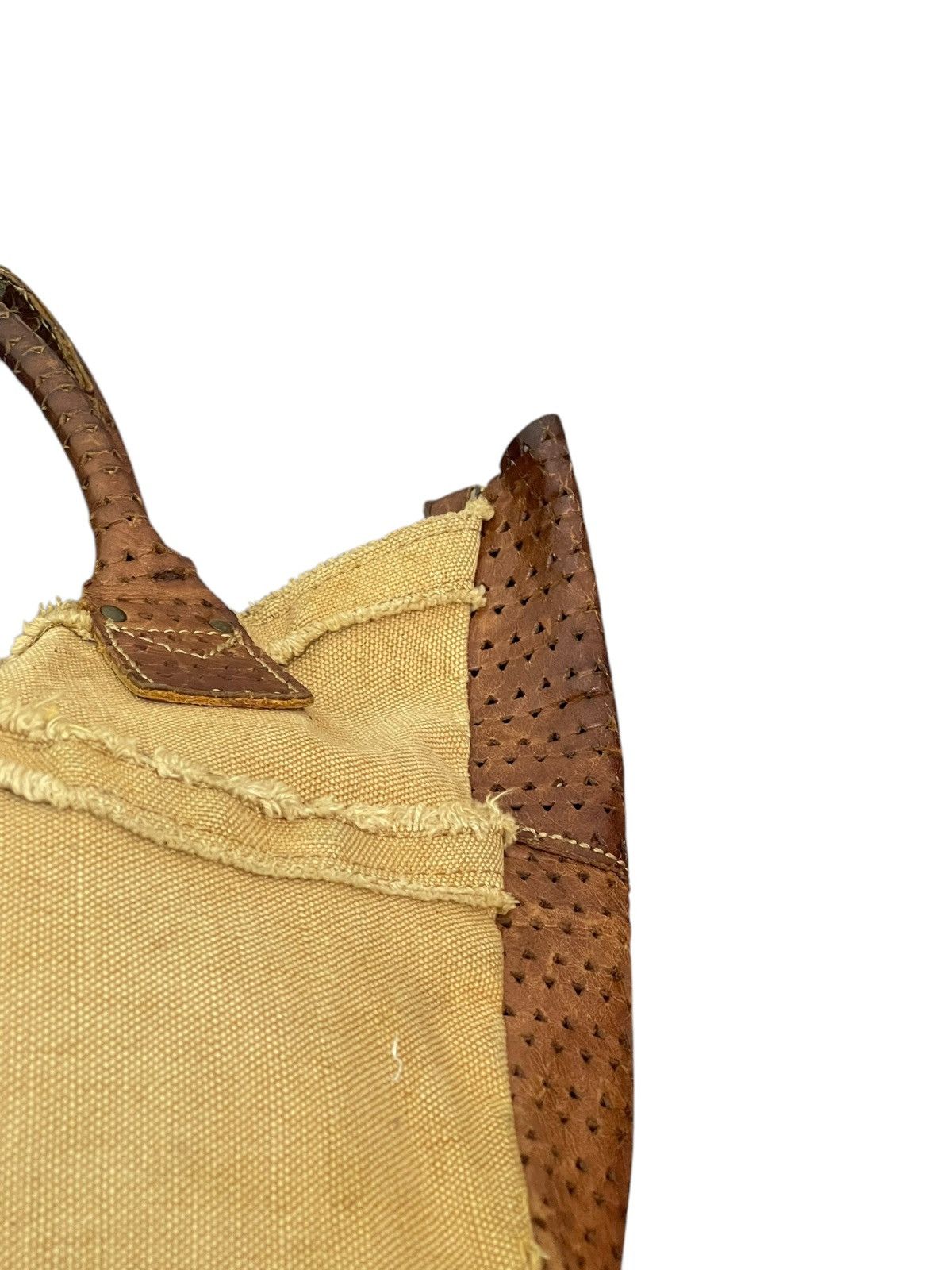 Genuine Leather Leather Cotton Duck Compora Japan Cute Tote Bag 1🟩4 Size ONE SIZE - 9 Thumbnail