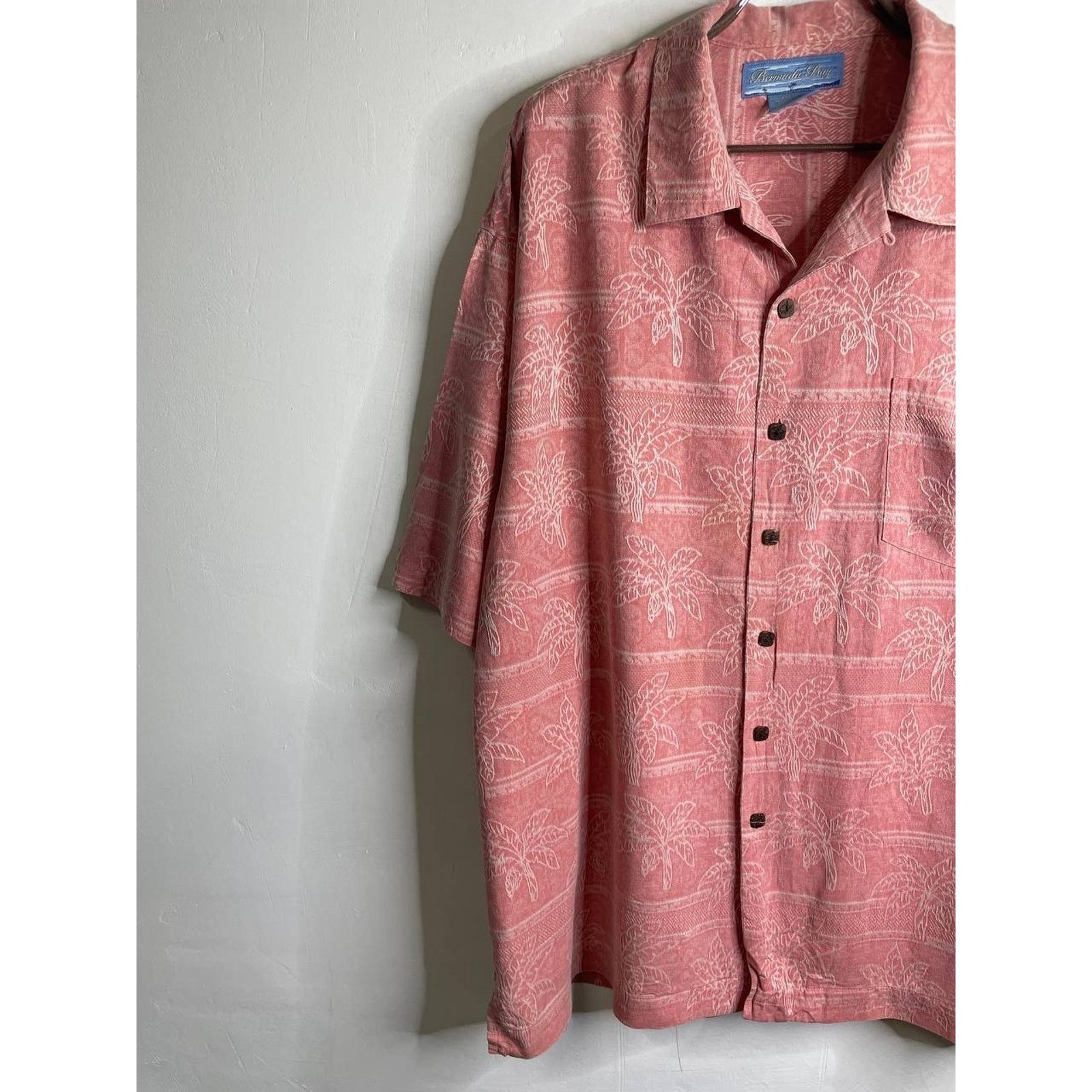 Vintage Vintage Bermuda Bay Silk Hawaiian Palm Tree XXL Island Style Size US XXL / EU 58 / 5 - 5 Thumbnail